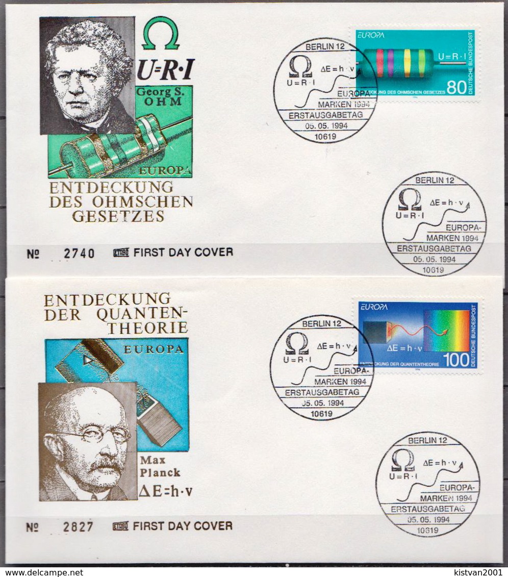 Germany Pair On 2 FDCs From 1994 - Physics