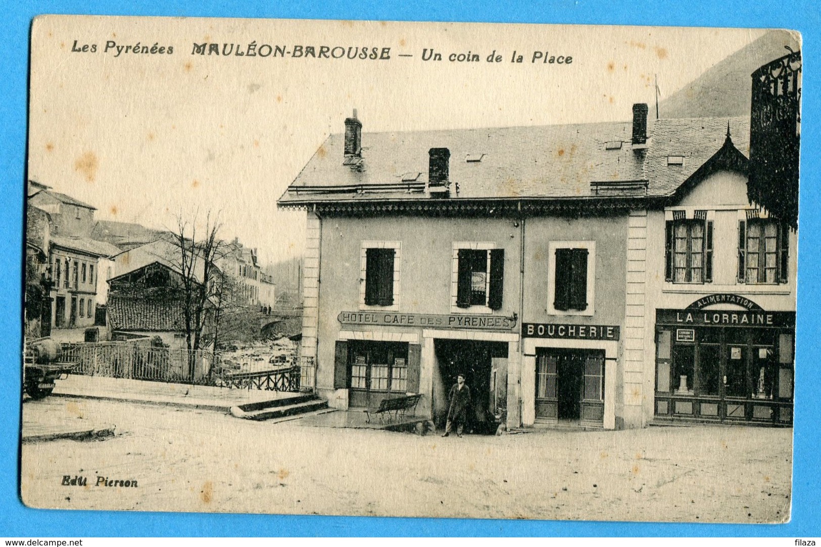 65 - Hautes Pyrénées - Mauleon Barousse -  Un Coin De La Place (0227) - Mauleon Barousse