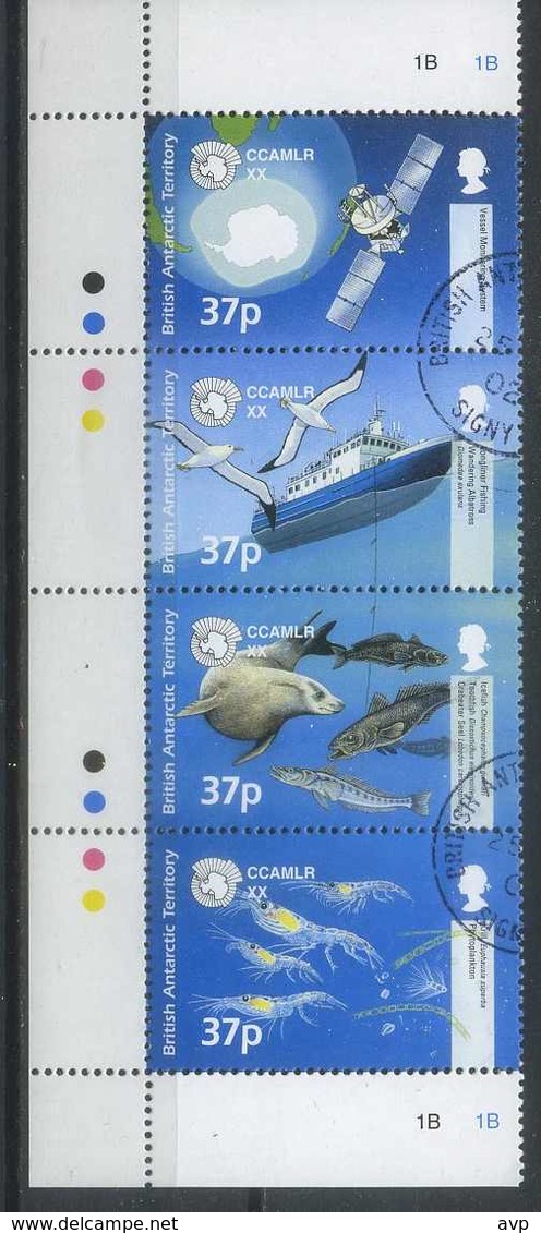 British Antarctic Territory (BAT) 2002 Fauna, Seals, Space, Transport, Ships, Boats Used With Gum - Used Stamps