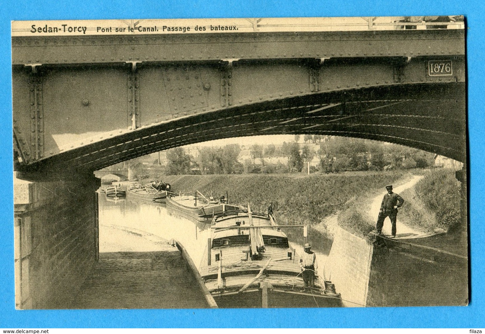 08 - Ardennes - Sedan Torcy - Pont Sur Le Canal -  Passage Des Bateaux (0229) - Sedan