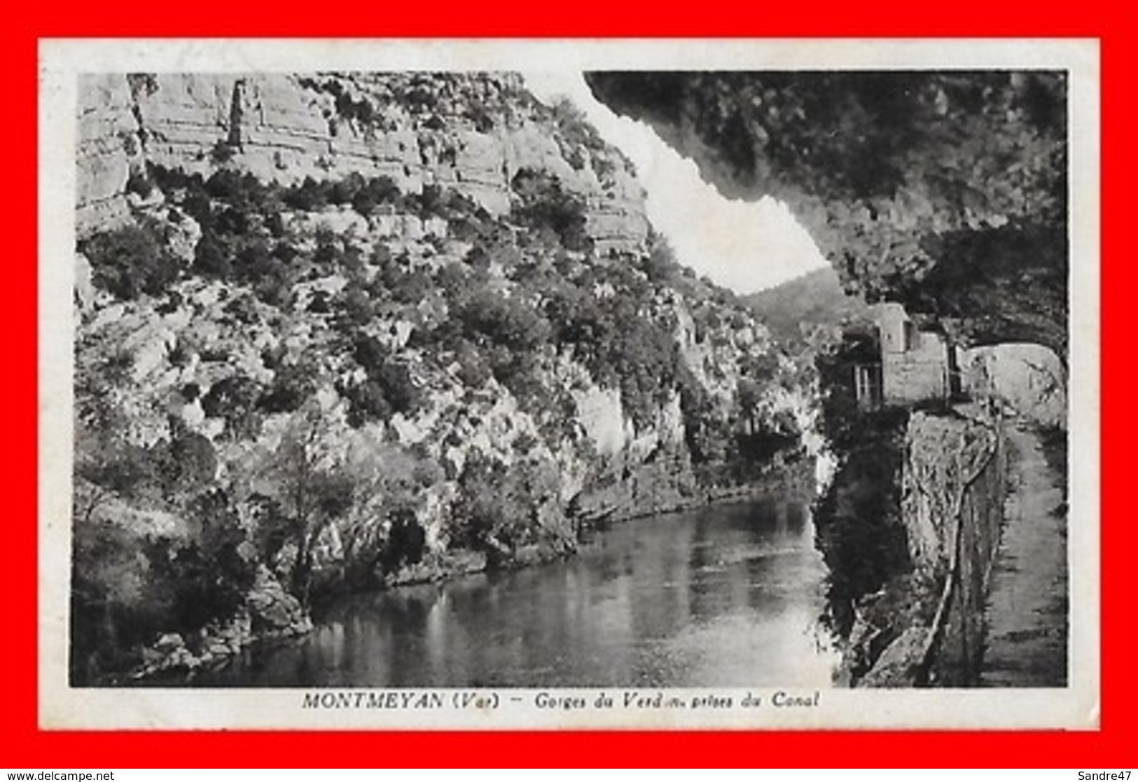 CPA (83) MONTMEYAN.  Gorges Du Verdon Prises Du Canal...J434 - Autres & Non Classés