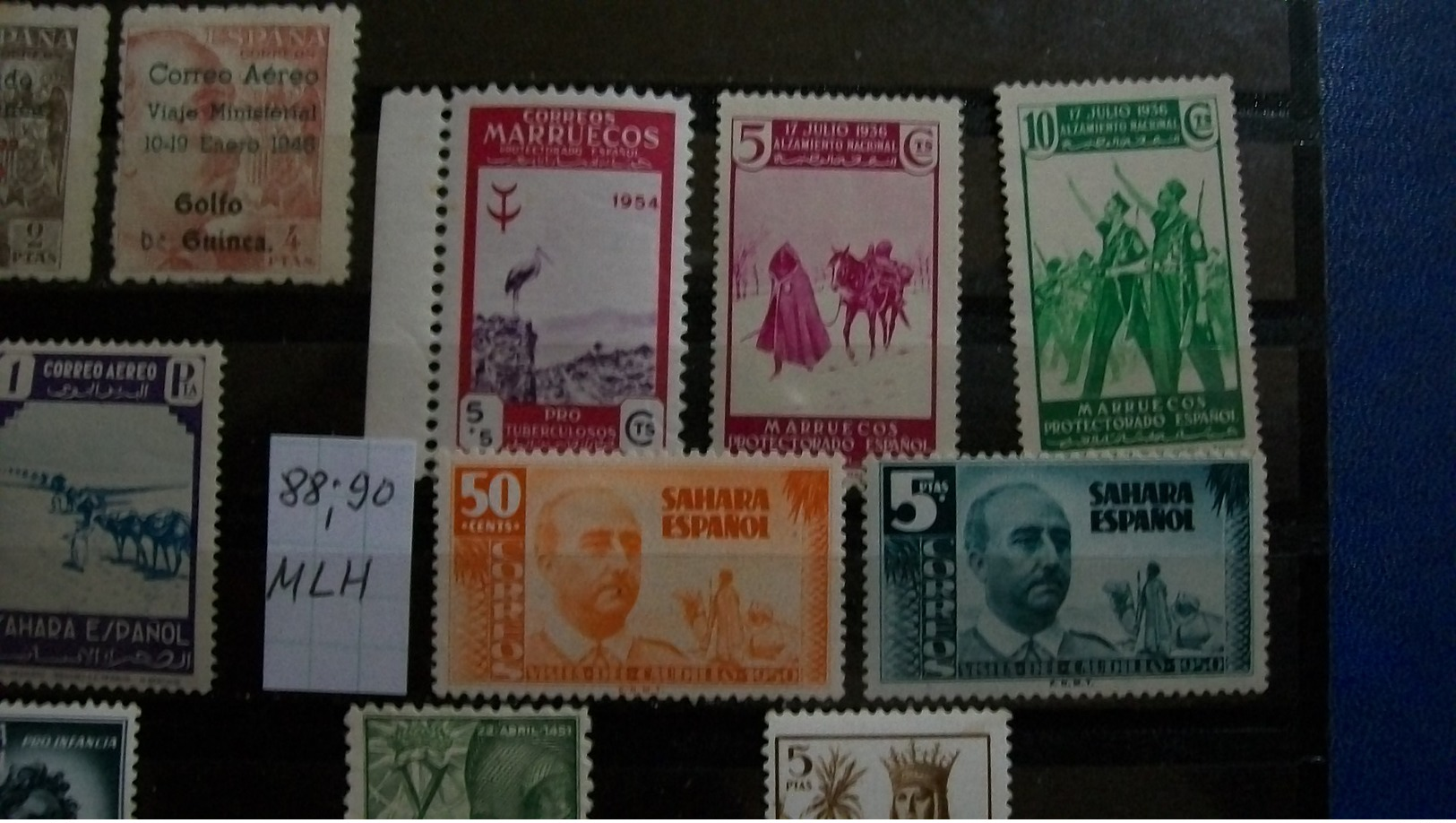 Spanish Colonial Possessions Stamps-Lot Of 18 Different  Fine Mint(mnh);mounted(mlh) And Hinge(mh) Mint Stamps - Collections (sans Albums)