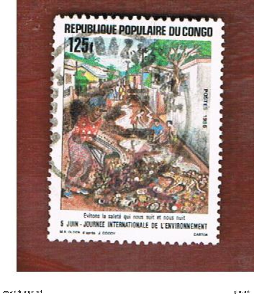 CONGO (BRAZZAVILLE) - SG 1031  -  1986  WORLD ENVIRONMENT DAY    - USED ° - Used
