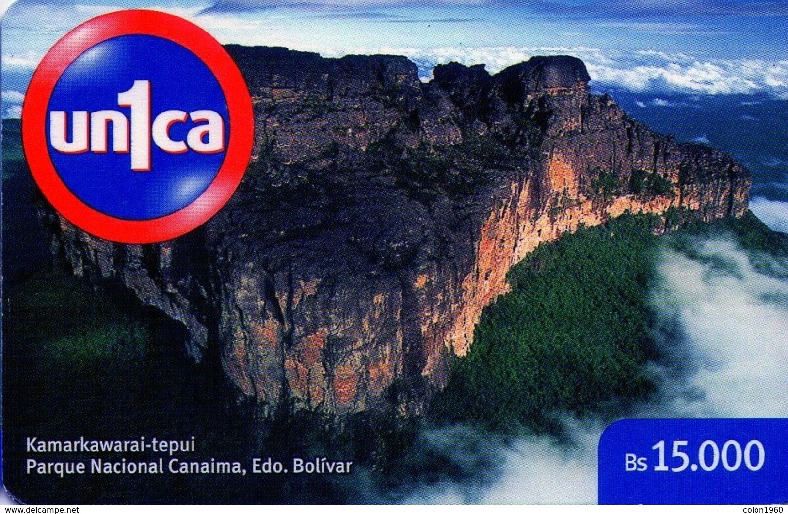 VENEZUELA, GSM-RECARGA. Kamarkawarai-tepui. Parque Nacional Canaima, Edo. Bolivar. VI070105. VE-UNICA-V-070105. (319). - Venezuela