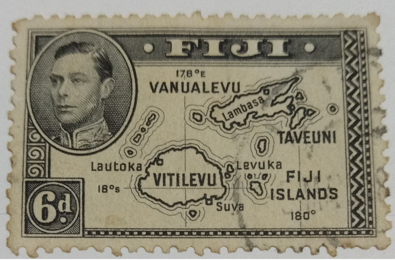 GKVI FIJI..  Used Stamp  .. Enlarge Picture - Fidji (1970-...)