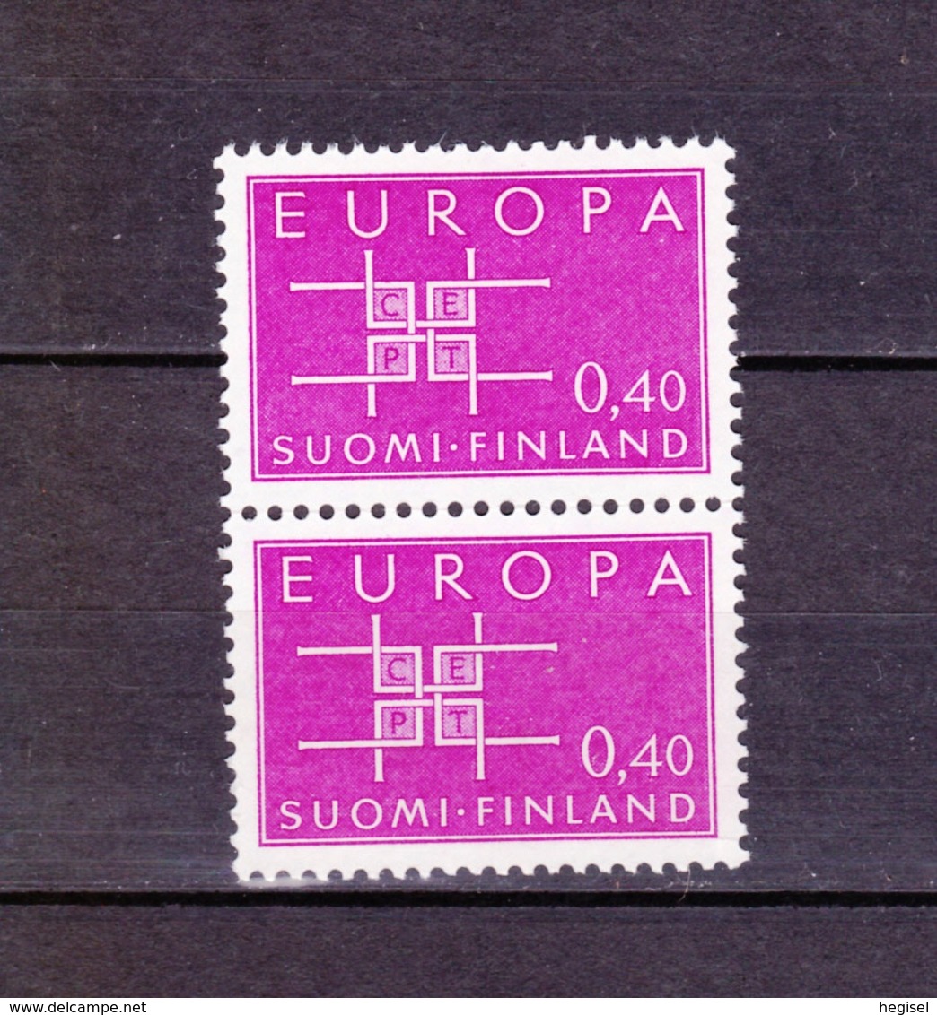 1963 Finnland, CEPT, 2er Streifen, Postfrisch - 1963