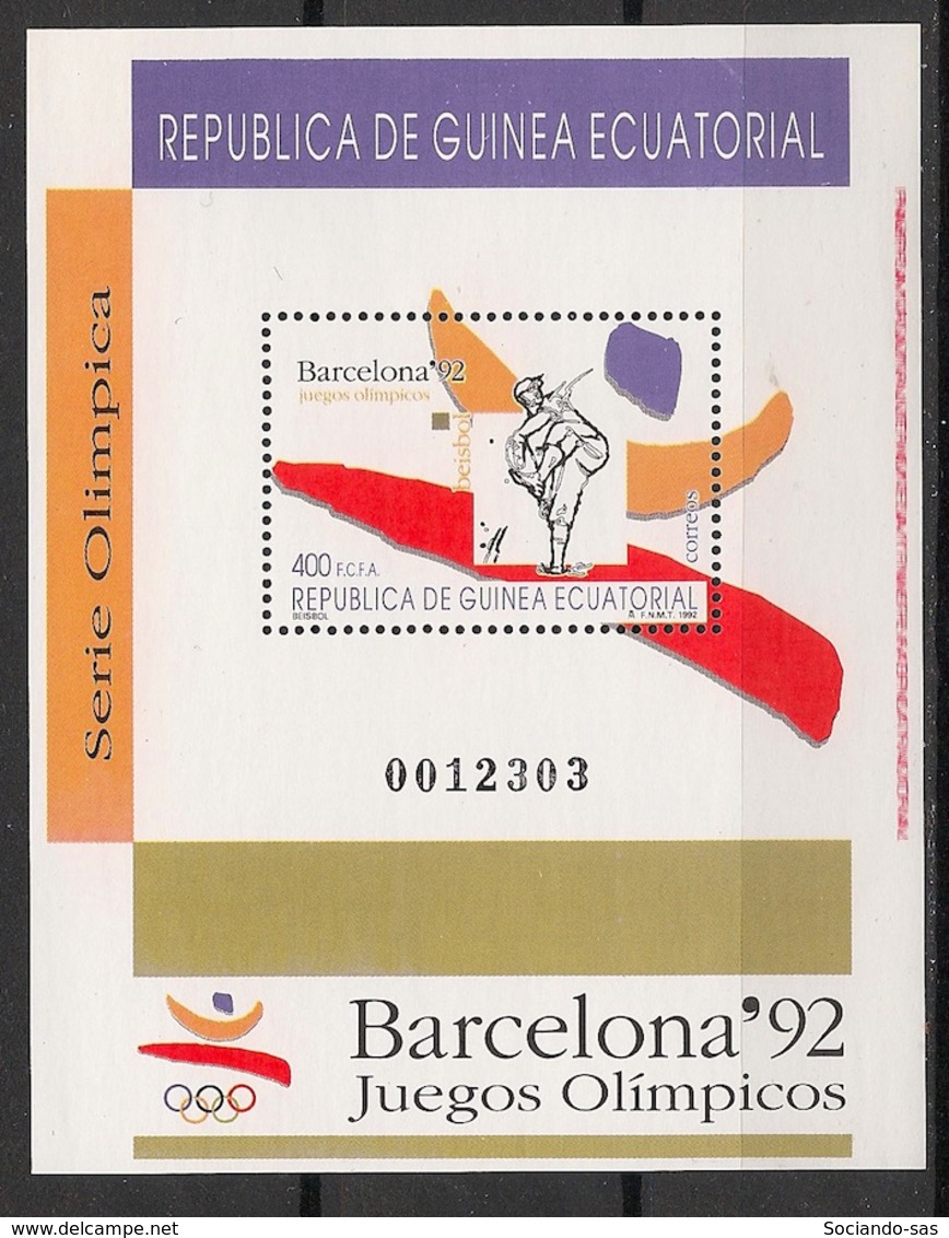 Guinée  équatoriale - 1992 - N°Mi. Bloc 321 - Barcelona / Olympics - Neuf Luxe ** / MNH / Postfrisch - Guinea Ecuatorial