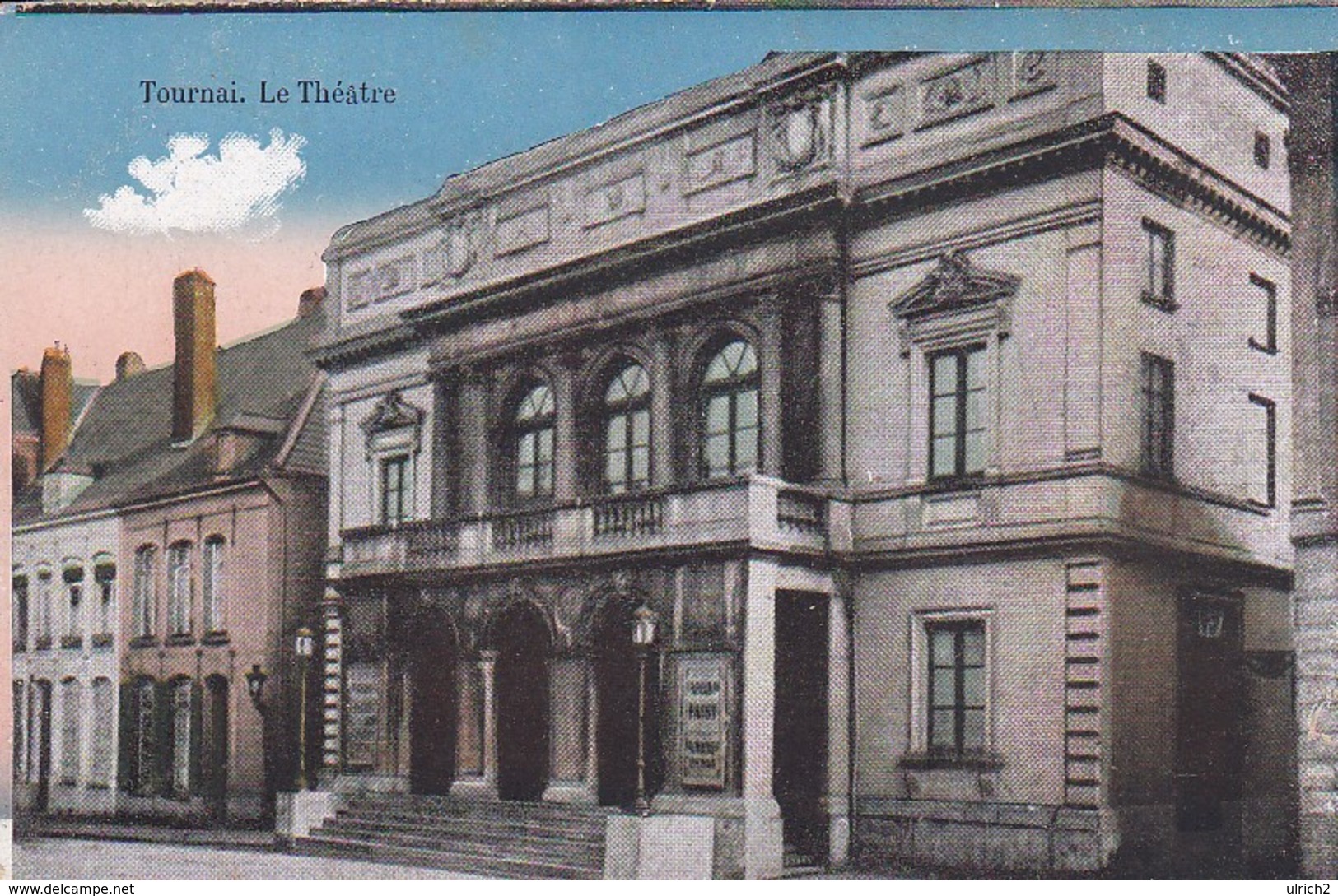 CPA Tournai - Le Théâtre - Fussartillerie Bataillon Nr. 56 - 1917 (42867) - Tournai