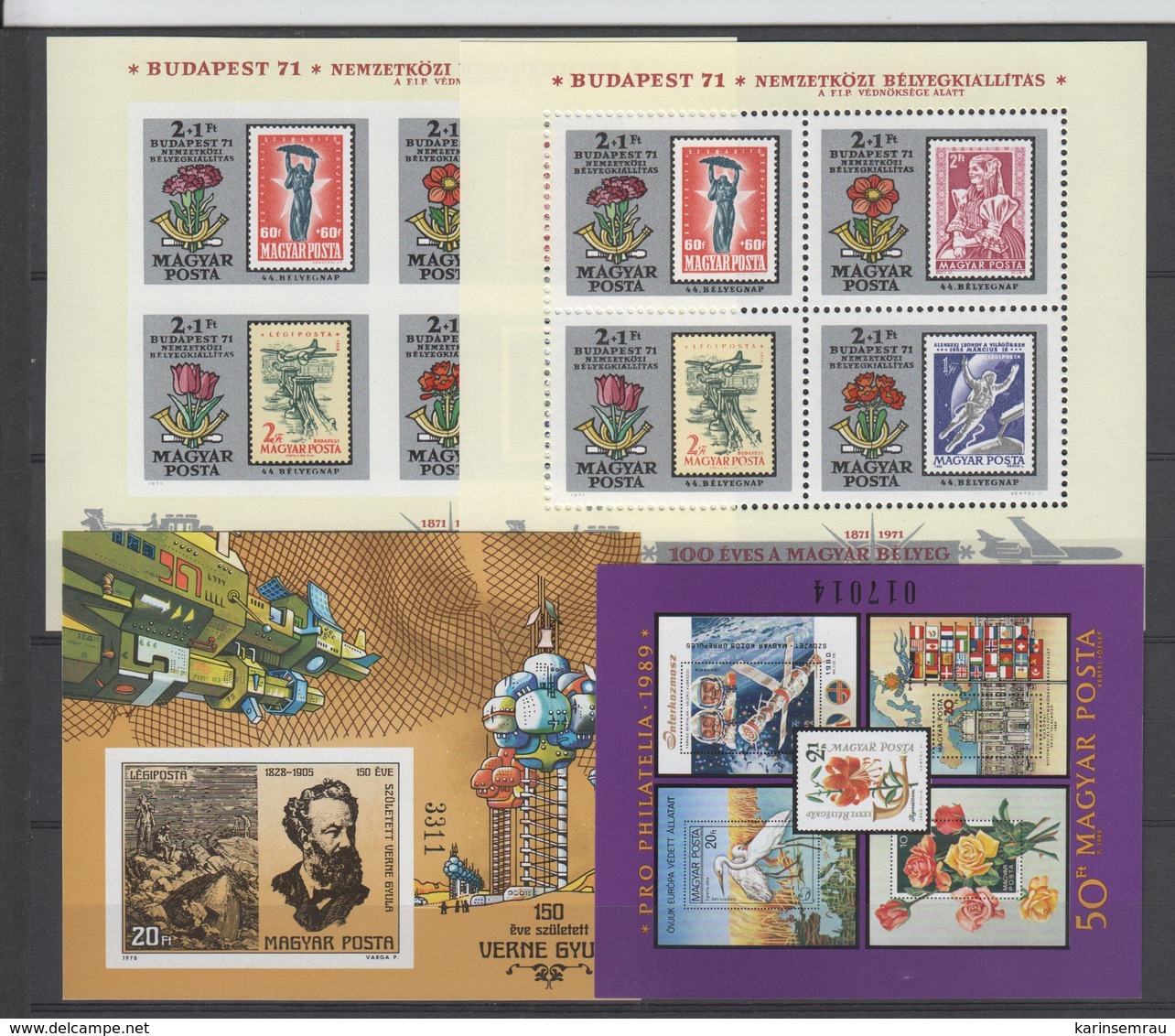 Ungarn . 4 Bloecke Postfrisch , Katalogwert 64 Euro - Unused Stamps