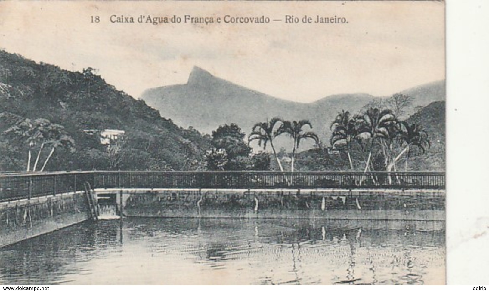 *** Bresil  ***   RIO DE JANEIRO  Caixa D'agua Do Francça Corcovado  Written TTB - Rio De Janeiro