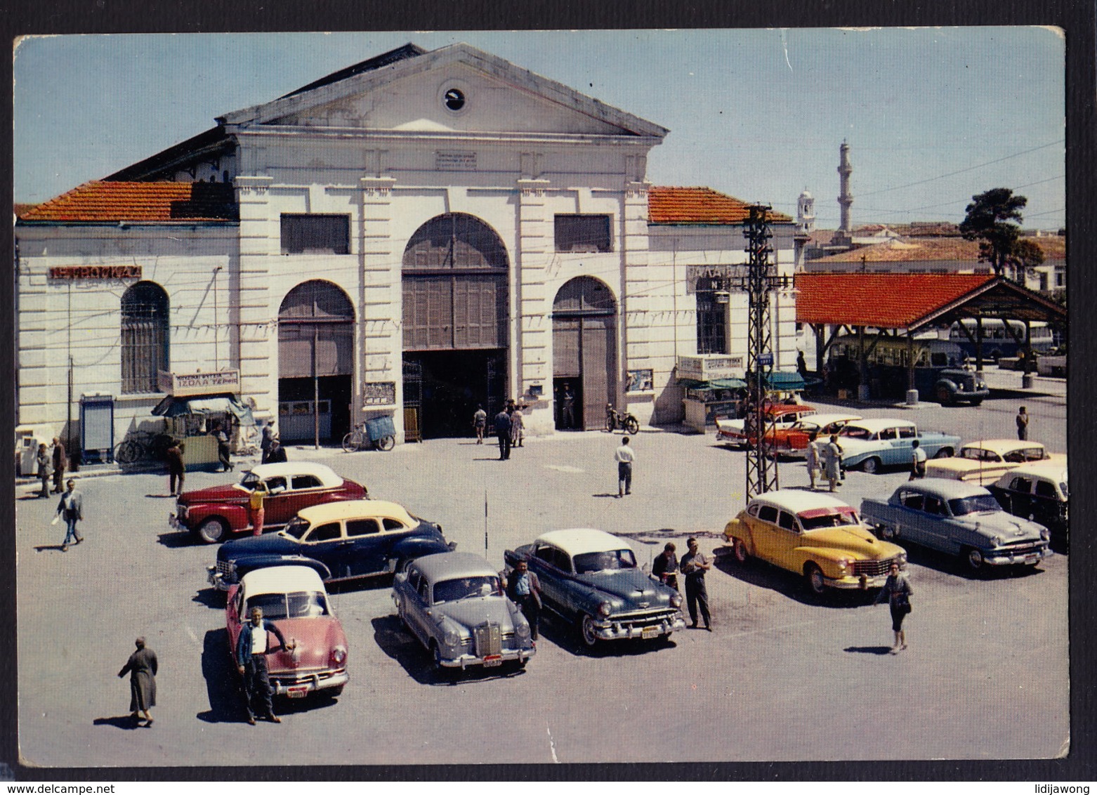 Greece Crete XANIA - OLDTIMER CARS Automobile Auto Car Voiture POSTCARD (see Sales Conditions) - PKW