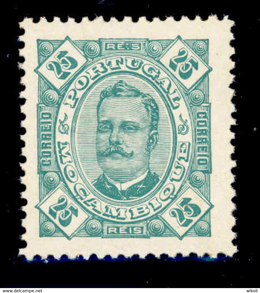 ! ! Mozambique - 1893 King Carlos 25 R - Af. 33 - MNH - Mozambique