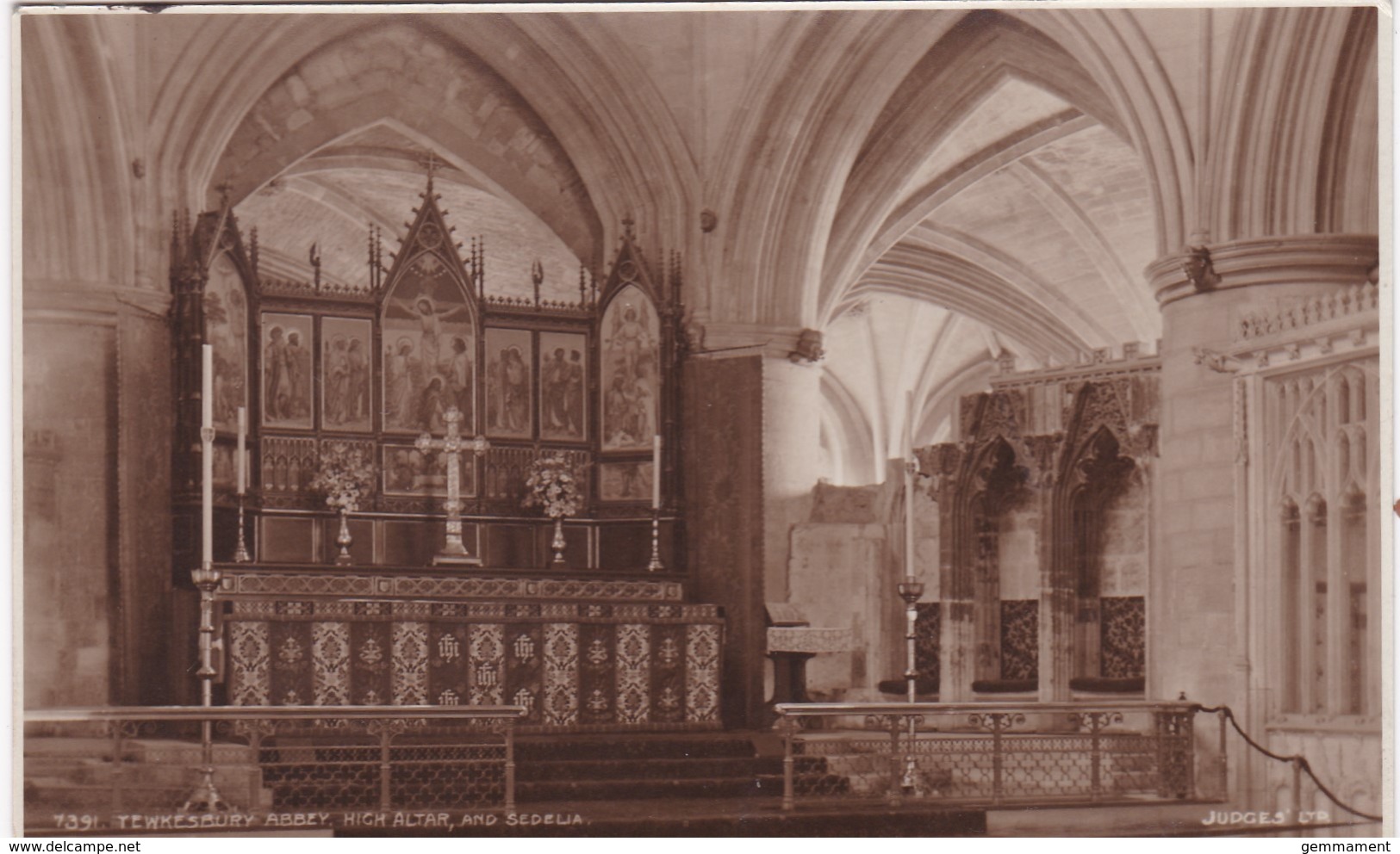 TEWKESBURY ABBEY - HIFH ALTAR AND SEDELIA - Other & Unclassified