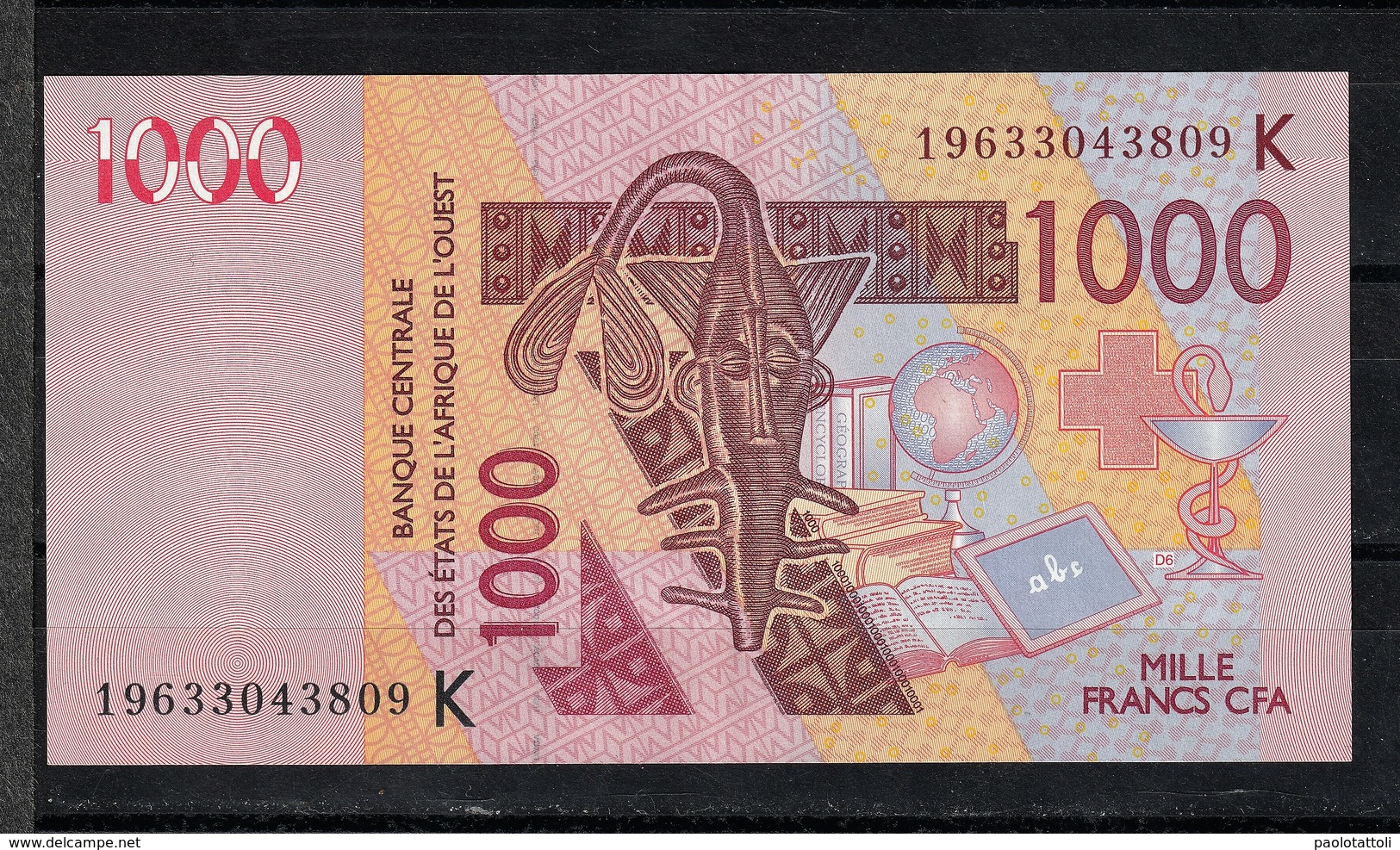 Senegal, 2003- Banque Centrale Des ètats De L'Afrique De L'ouest. 1000 Francs, EF-XF. - Senegal