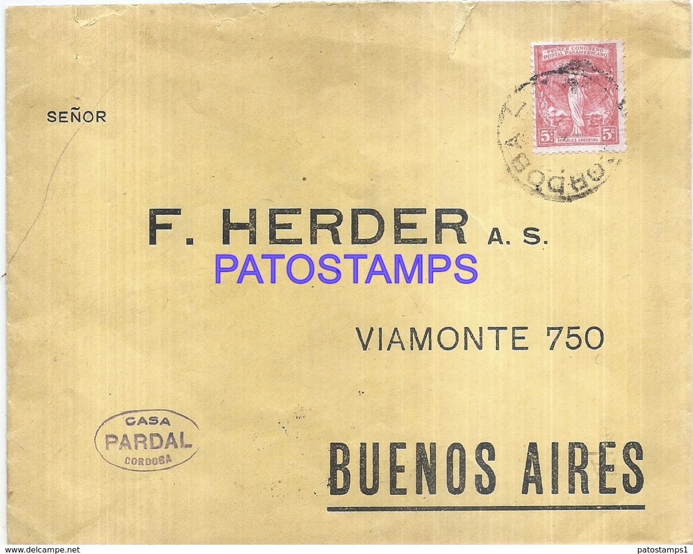 117351 ARGENTINA BUENOS AIRES COVER YEAR 1923 TRAIN TREN ATRASADO NO POSTCARD - Autres & Non Classés