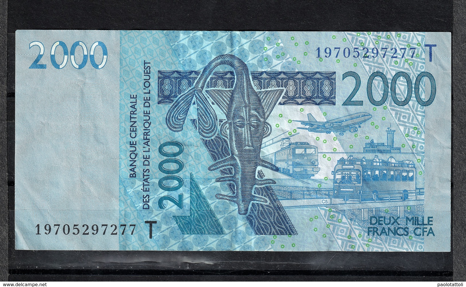 Togo, 2003- Banque Centrale Des ètats De L'Afrique De L'ouest. 2000 Francs, VF. - Togo