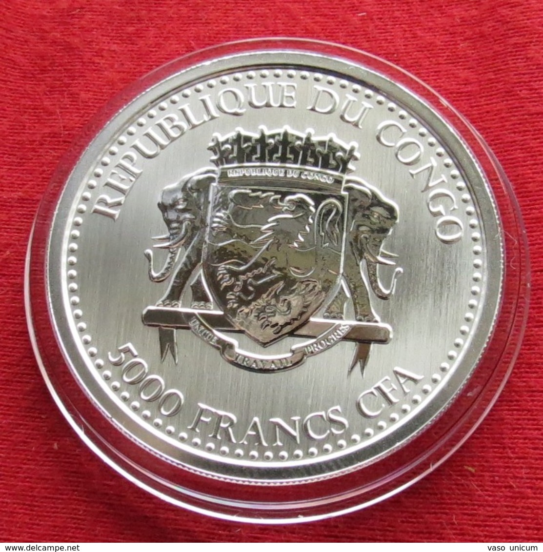 Congo 5000 Fr 2019 Gorilla Silver - Congo (República Democrática 1998)