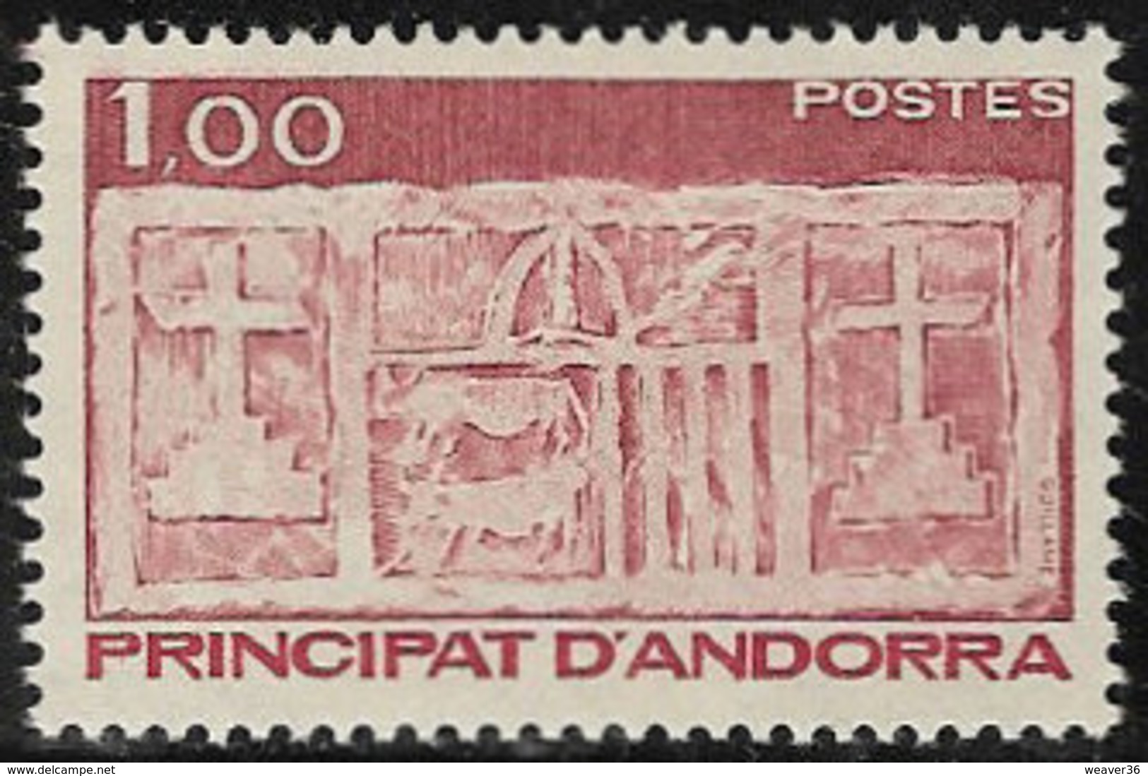 Andorra (French POs) SG F341 1983 Definitive 1f Mounted Mint [40/32606/7D] - Unused Stamps