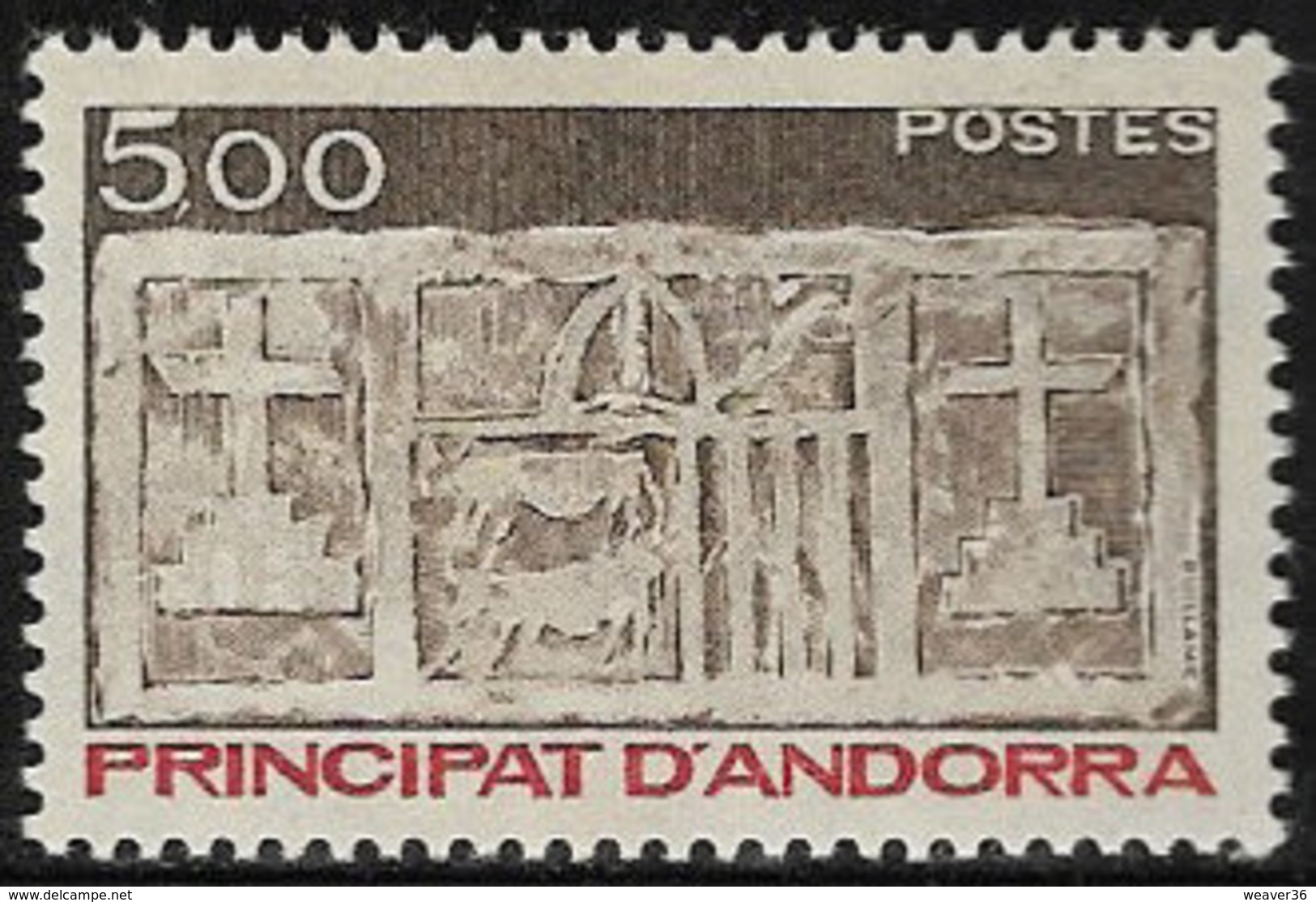 Andorra (French POs) SG F349 1983 Definitive 5f Mounted Mint [40/32612/7D] - Unused Stamps