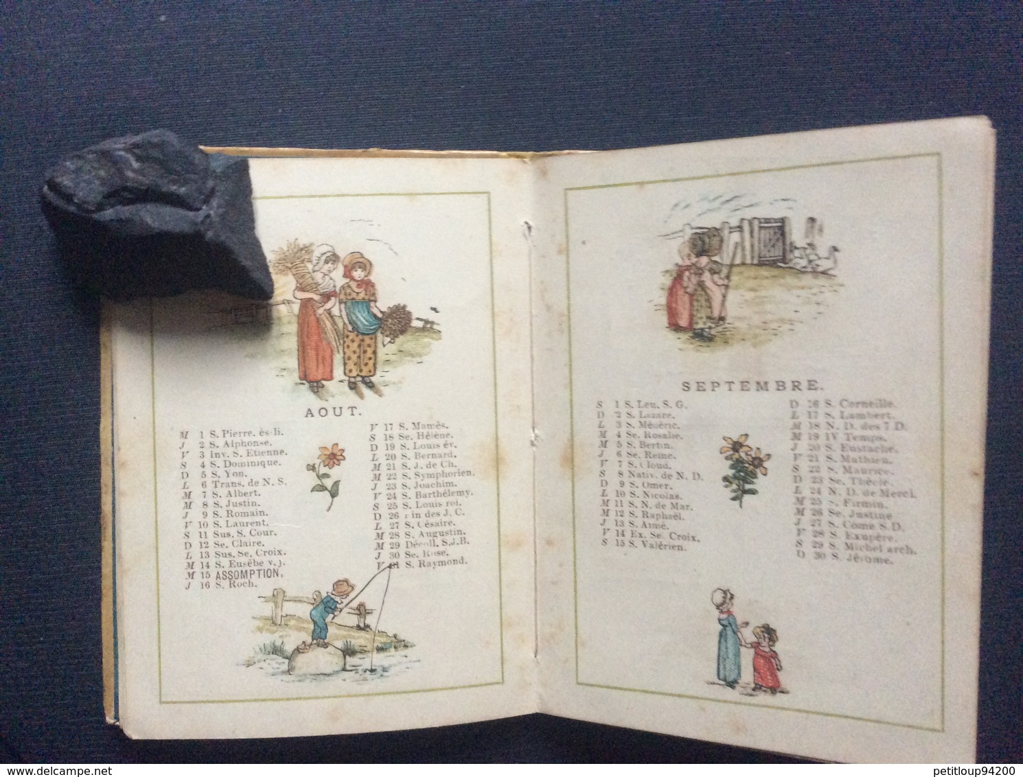 ALMANACH CALENDRIER 1883 de KATE GREENAWAY Offert par le Journal de la Jeunesse a ses Abonnés LIBRAIRIE HACHETTE ET Cie