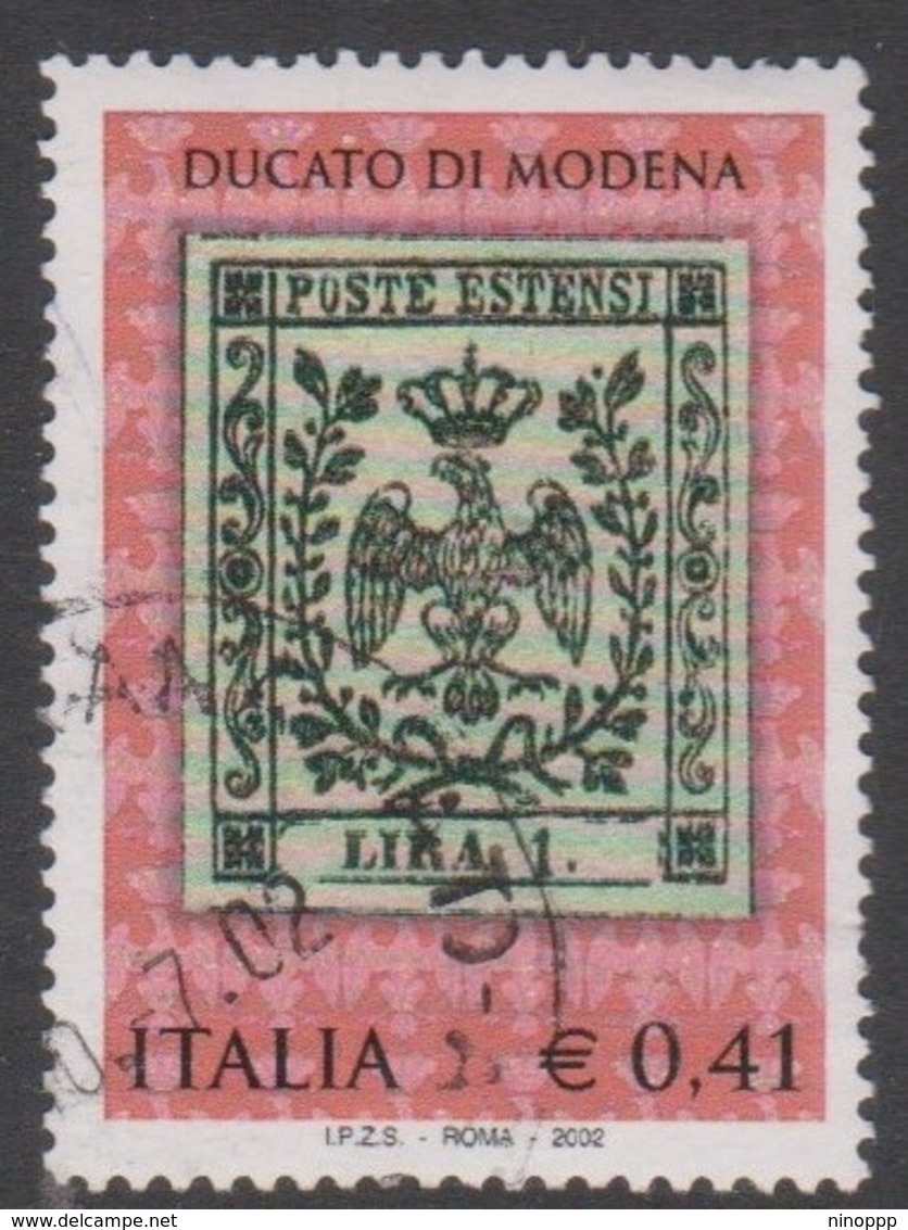 Italy Republic S 2628 2002 Modena First Stamp 150th Anniversary, Used - 2001-10: Usati