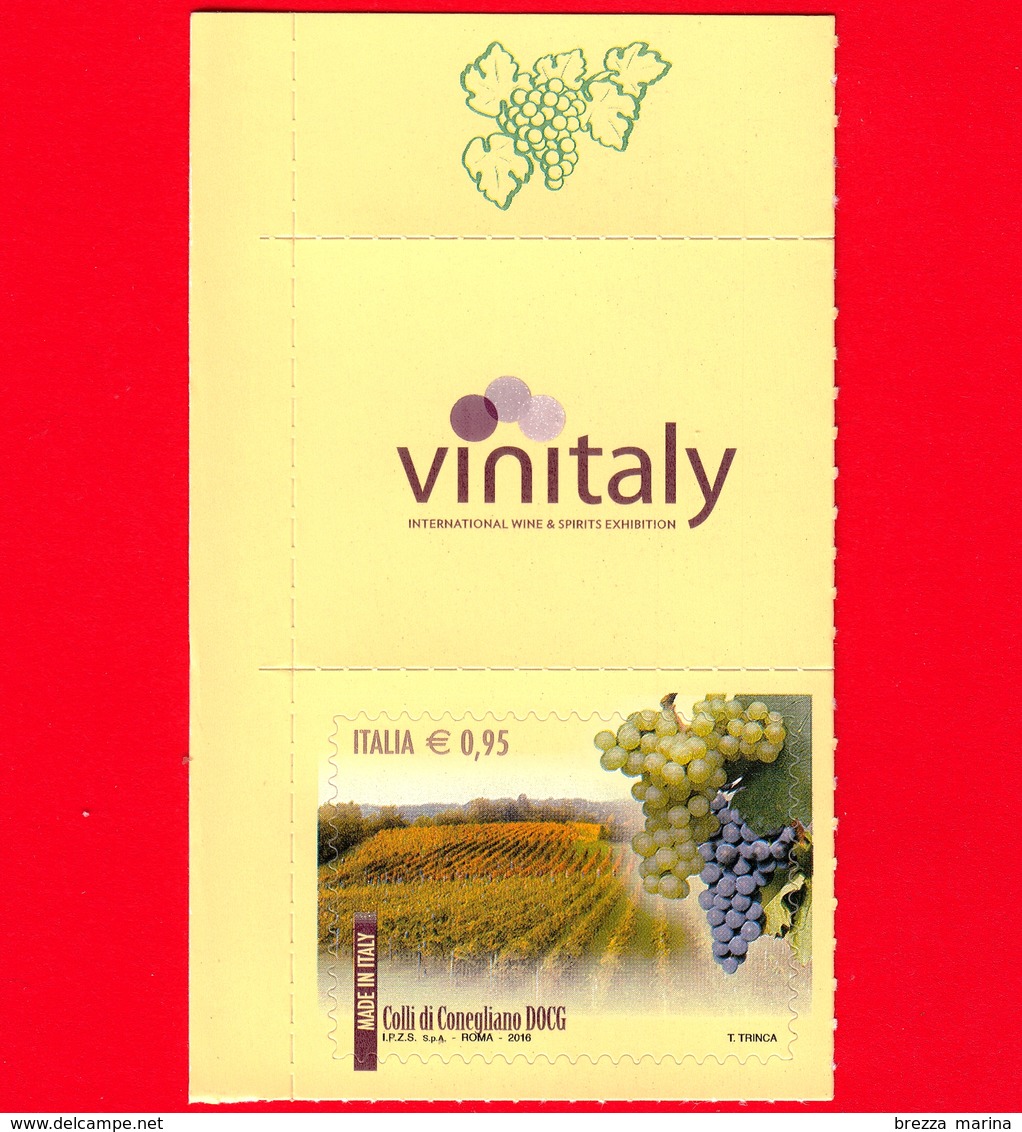 Nuovo - MNH - ITALIA - 2016 - Made In Italy: Vini DOCG - Colli Di Conegliano  - Treviso (Veneto) - 0,95 - 2011-20: Neufs