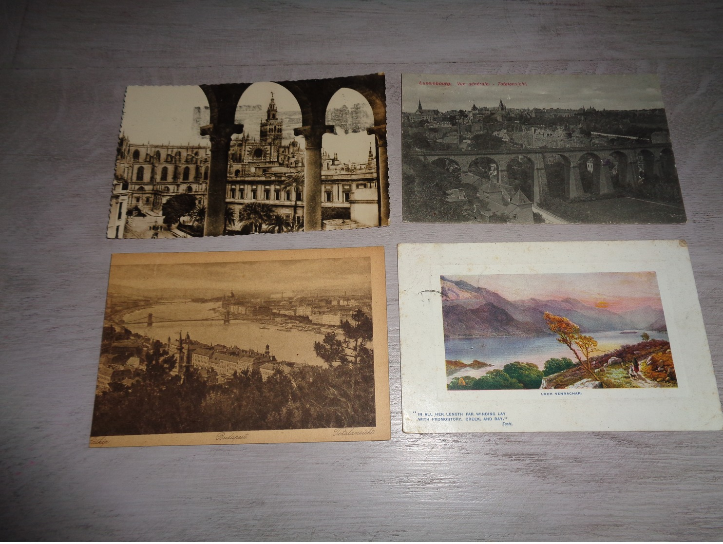 Lot de 60 cartes postales du monde       Lot van 60 postkaarten van de wereld - 60 scans