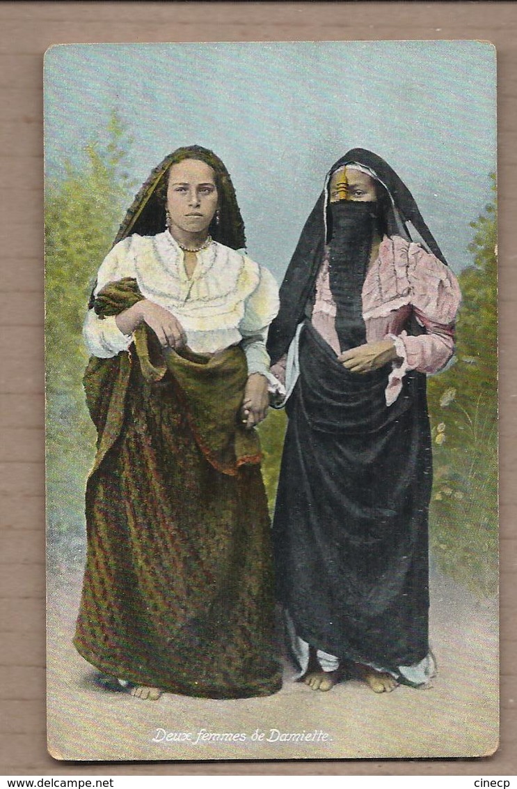CPA EGYPTE - DAMIETTE - Deux Femmes De Damiette - TB PLAN TB PORTRAIT Femmes En Costume - Damiette