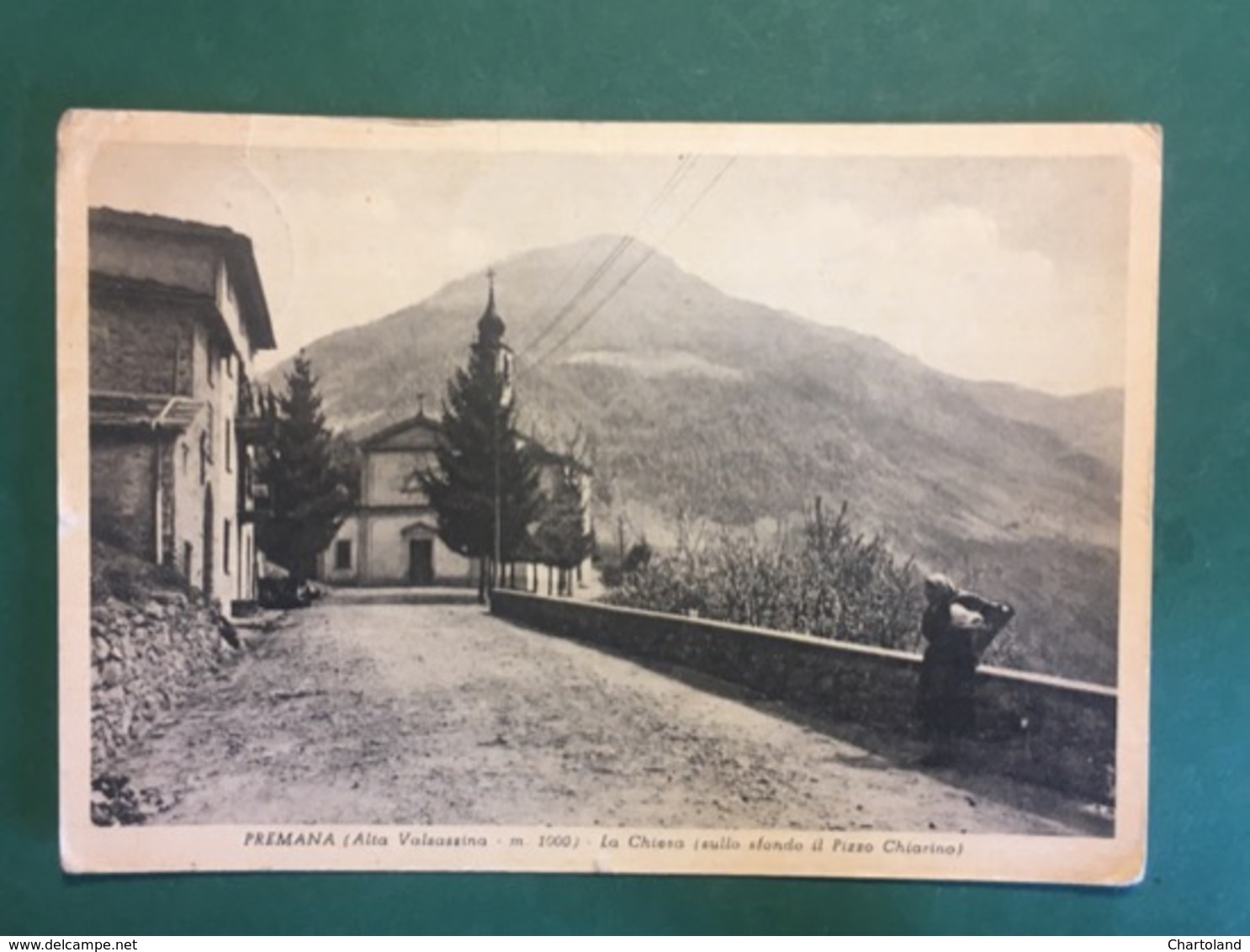 Cartolina Premano - Valsassina M.1000 - La Chiesa - 1956 - Lecco