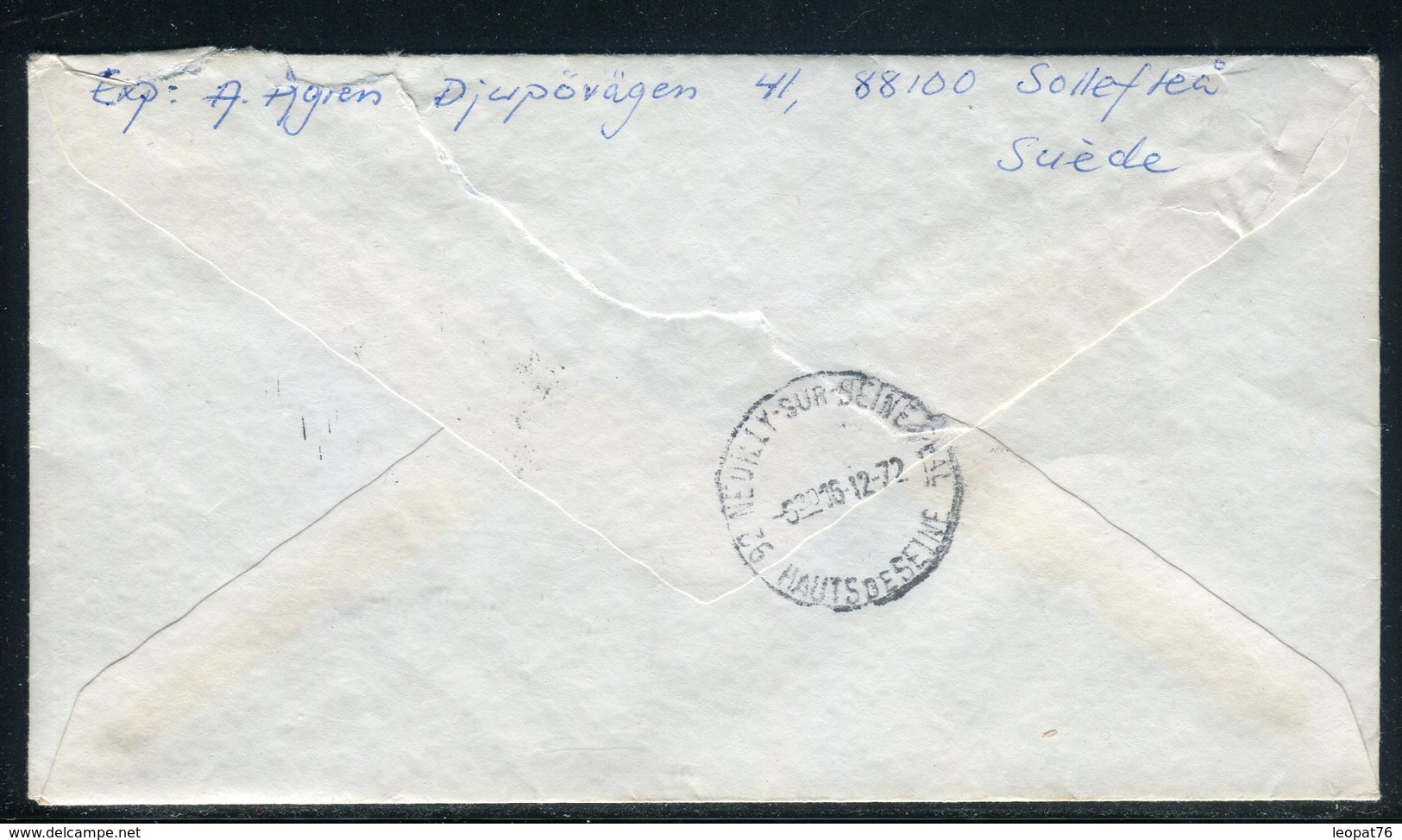 Suède - Enveloppe En Exprès De Solleftea Pour La France En 1972 - Réf AT 155 - Storia Postale