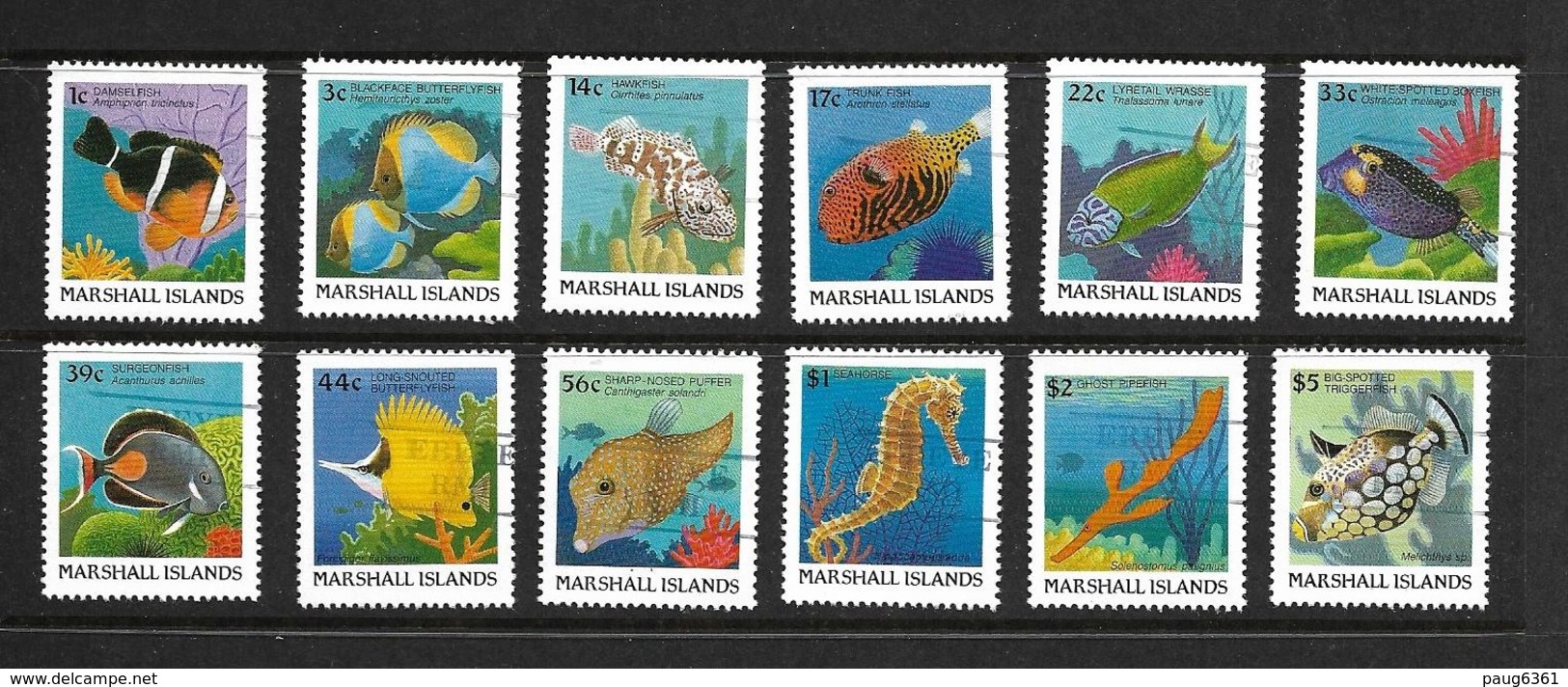 MARSHALL 1988  PREOBLITERES-POISSONS  YVERT N°172/83  NEUF MNH** - Marshall