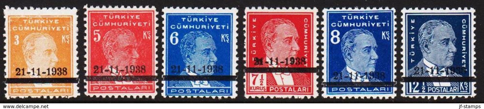 1938. 21-11-1938. Complete Set With 6 Stamps. (Michel 1041-1046) - JF303702 - Ongebruikt