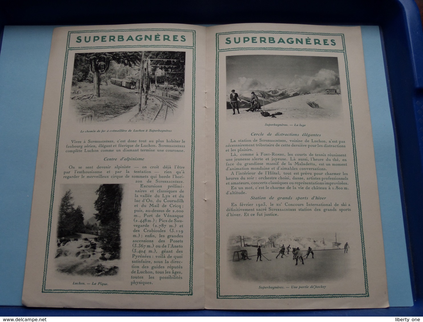 FONT-ROMEU Et SUPERBAGNERES ( Pyrénées ) R.C. Seine : 72441 / C.S. N° 278 Mai 1928 - Imp. Baudelot ( Voir Photo ) ! - Toeristische Brochures