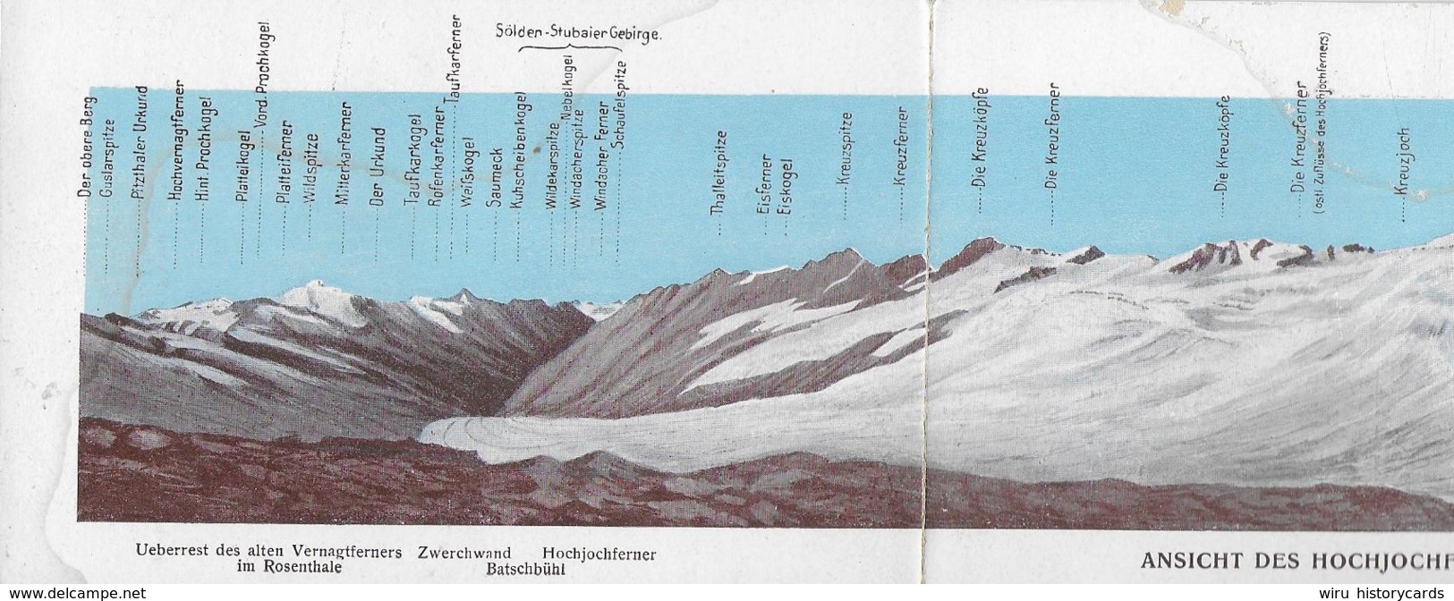 AK 0295  Ansicht Des Hochjochferners - Dreifach Faltkarte Ca. Um 1910-20 - Bolzano (Bozen)