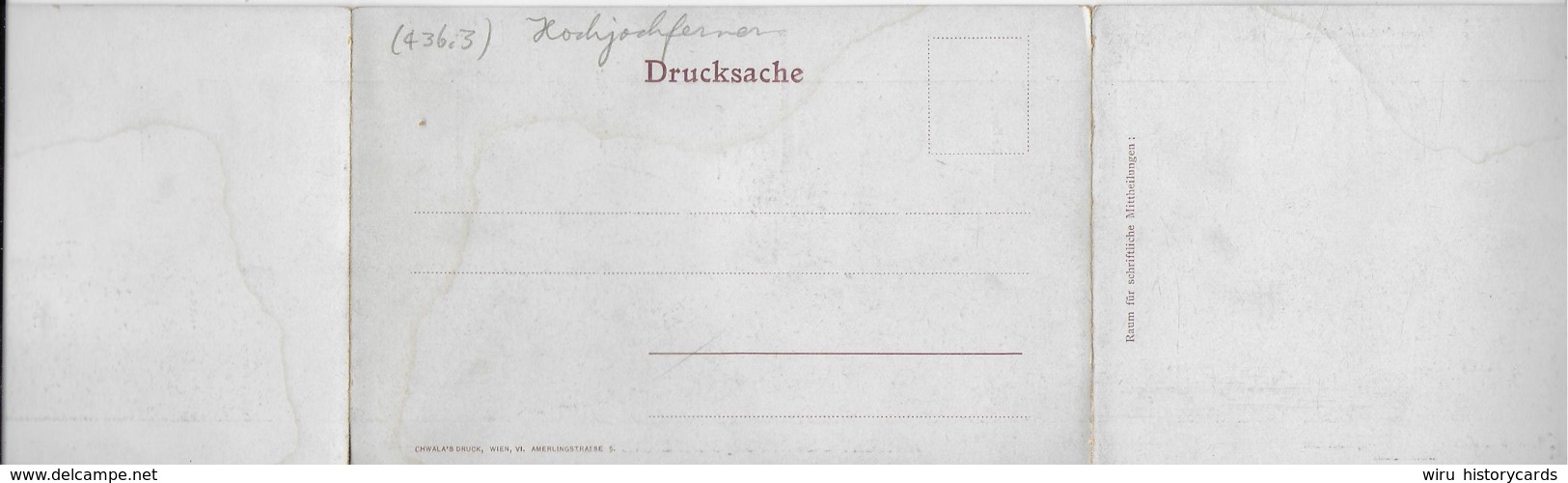 AK 0295  Ansicht Des Hochjochferners - Dreifach Faltkarte Ca. Um 1910-20 - Bolzano (Bozen)