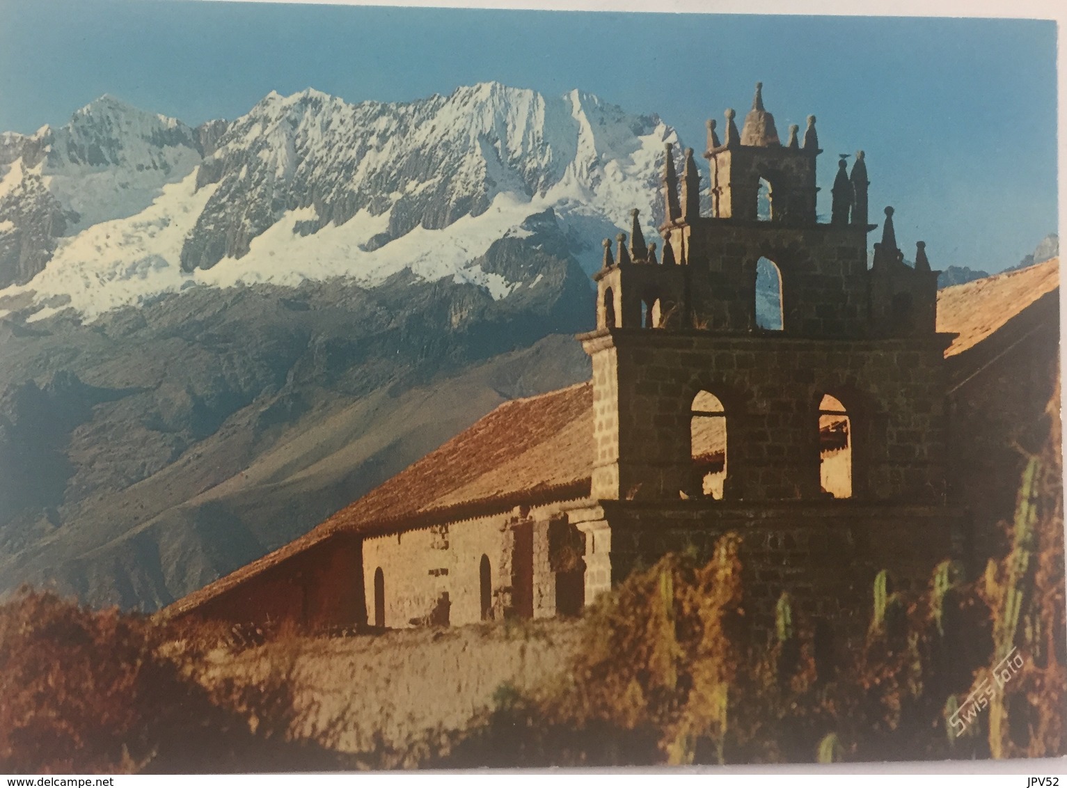 (631) Peru - Tiobamba - Church With Snowcovered Mt. Chicon - Pérou