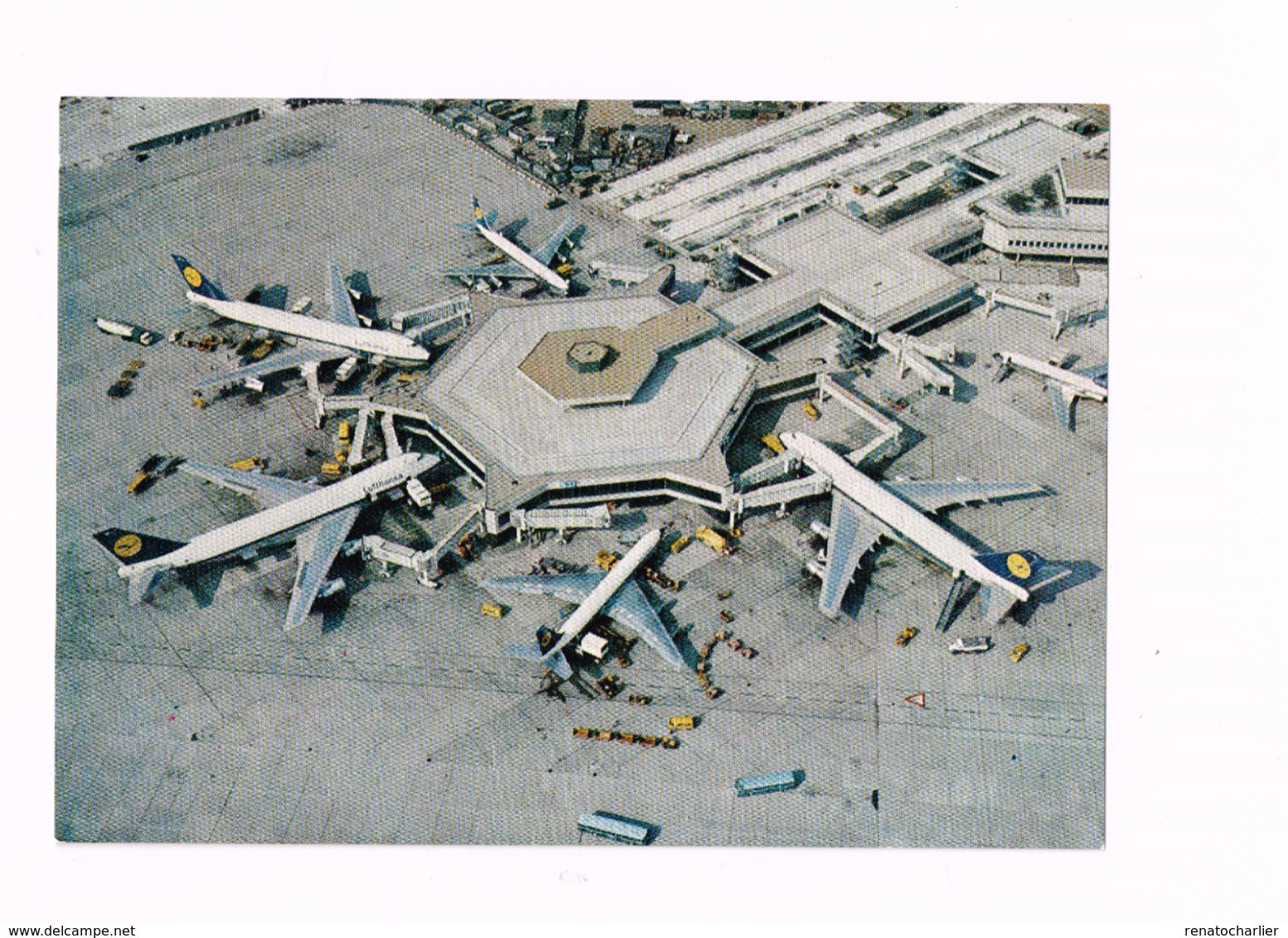 Flughafen FRankfurt/Main.Drei Boeing 747 ,Zwei Boeing 707... - Aerodrome