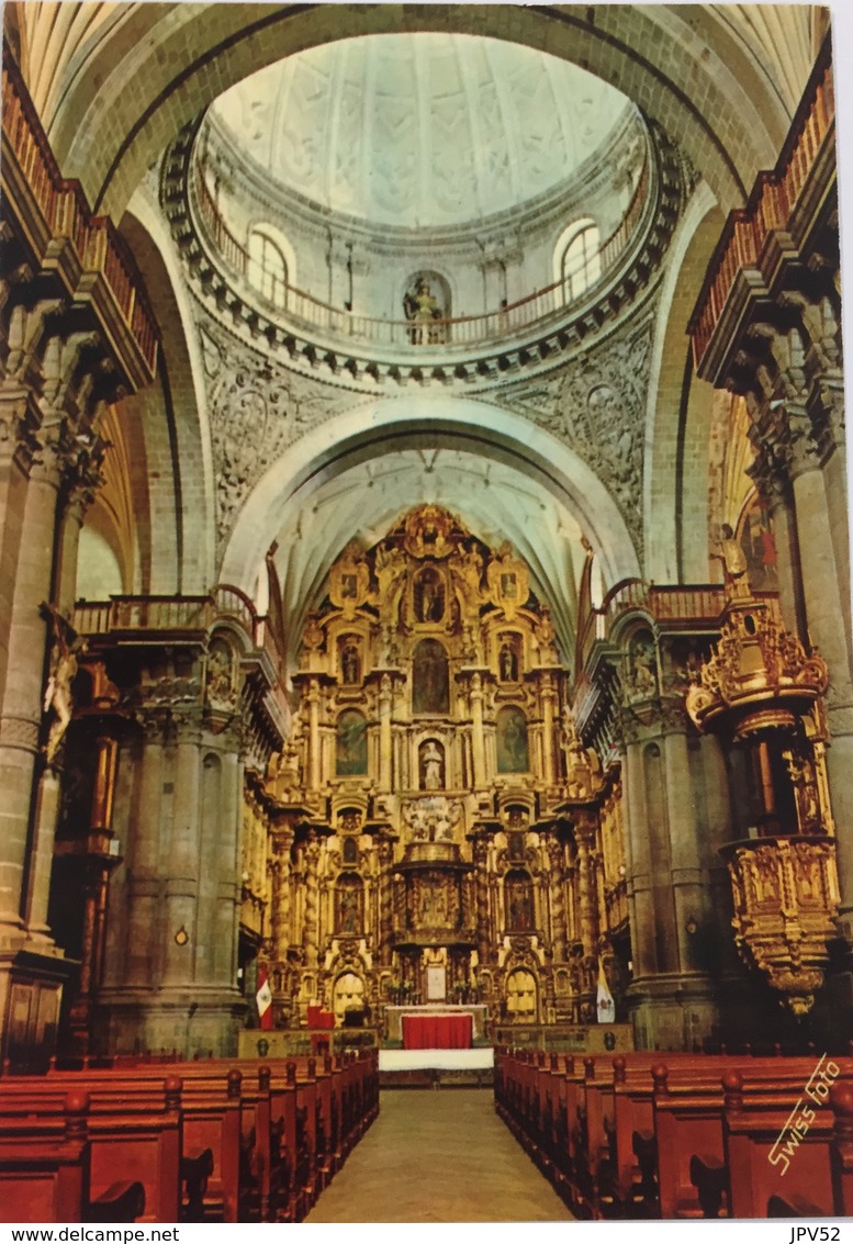 (638) Peru - Cuzco - Church  La Compania - Main Altar. - Pérou