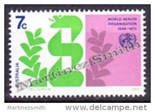 Australia 1972 Yvert 490, 25th Ann. World Health Organization - MNH - Mint Stamps