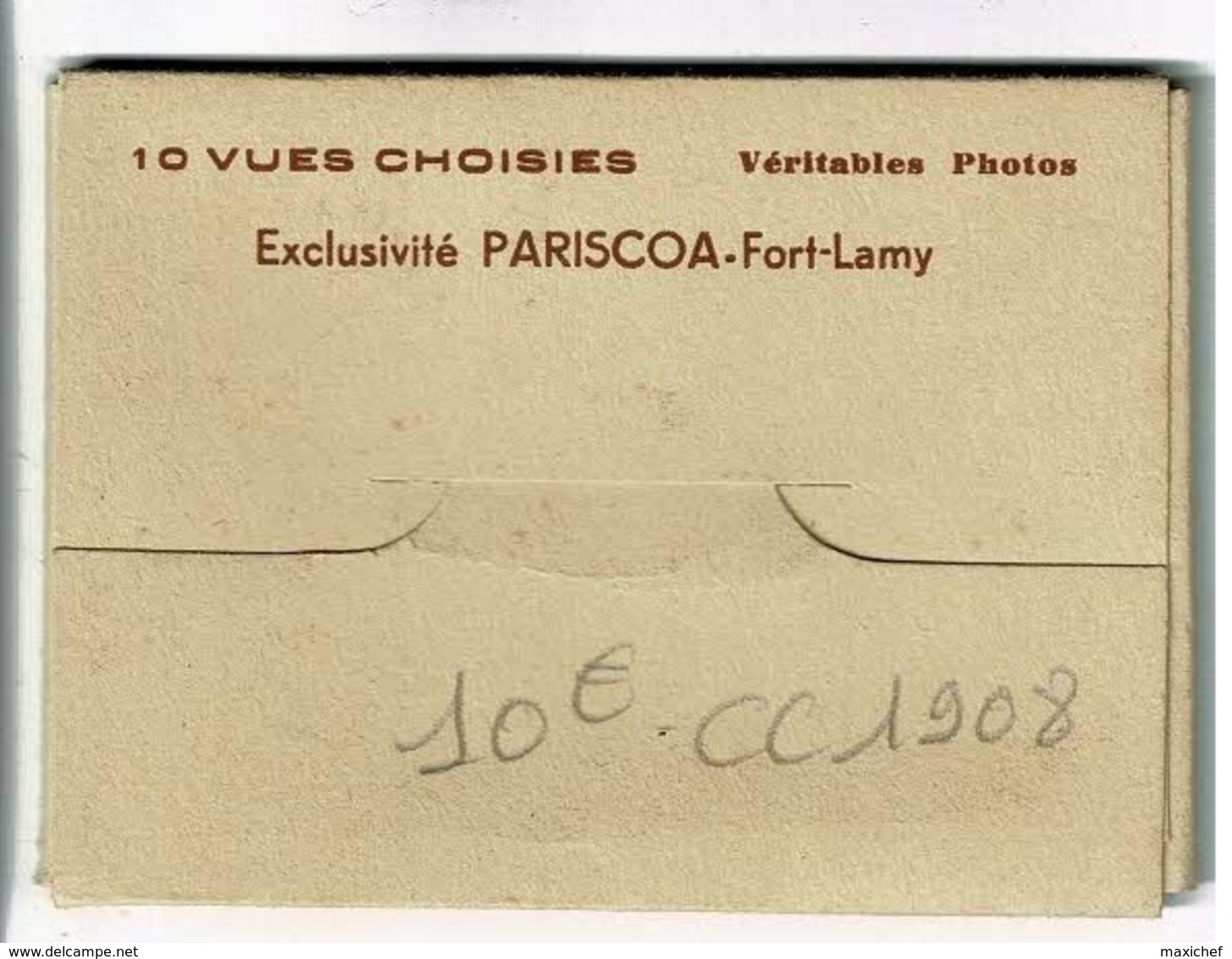 Pochette 10 Vues, 63 X 90 Mm - Tchad, Fort-Lamy, Dont Femme Seins Nus Avec Scarifications Sur Visage & Corps, Pariscoa - Tschad