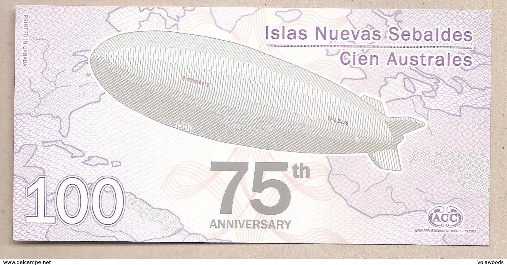Jason Islands - Banconota Non Circolata FDS Di Fantasia Da 100 Australes - 2012 - Altri & Non Classificati