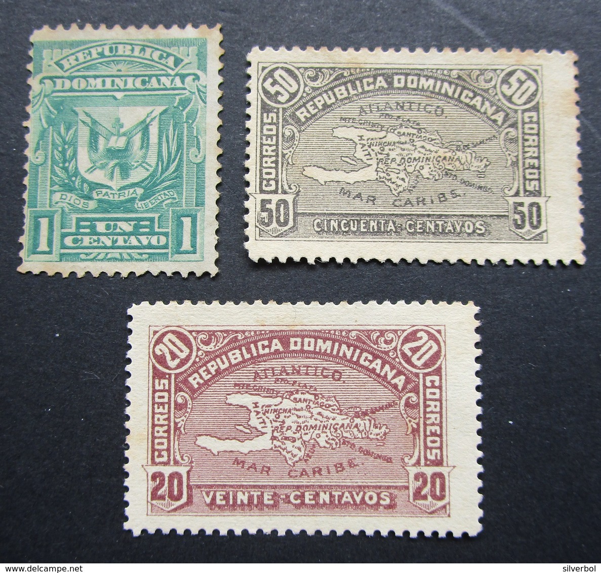 B3011 - Dominican Republic - 1900 - Sc. 113-117-118 - Dominikanische Rep.