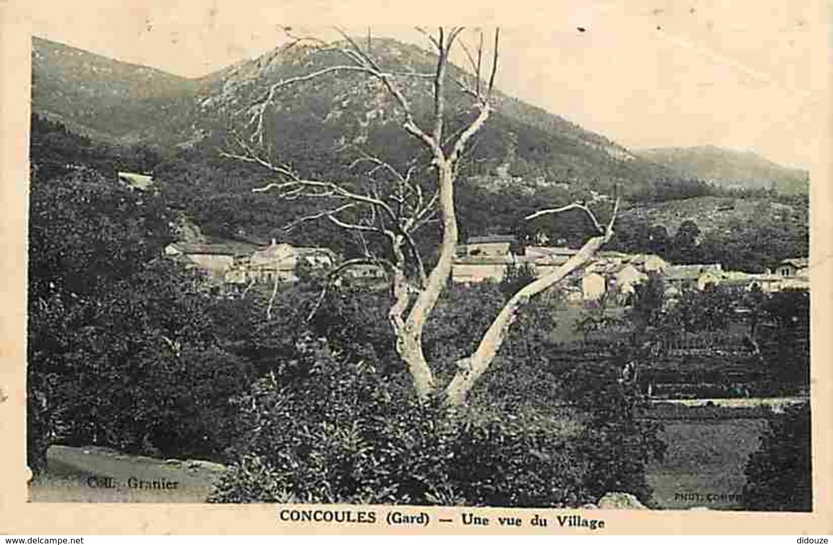 30 - Concoules - Une Vue Du Village - Oblitération Ronde De 1936 - Correspondance - Voir Scans Recto-Verso - Otros & Sin Clasificación