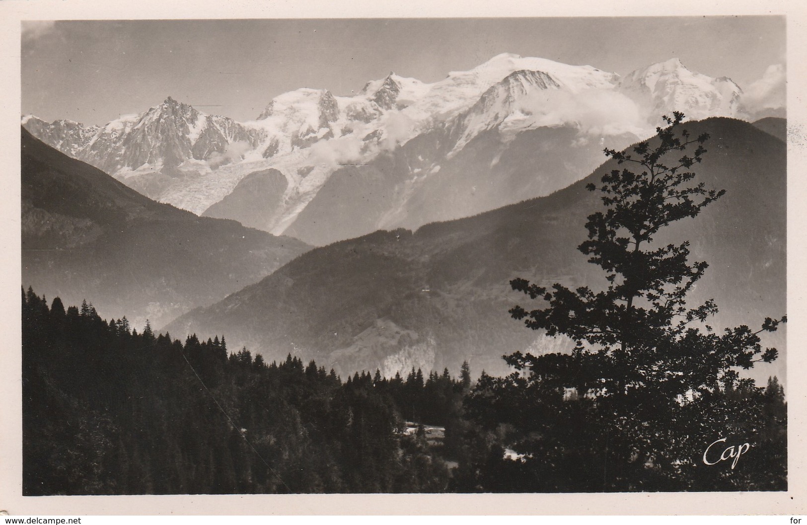 Haute Savoie : PLATEAU D'ASSY : Le Mont Blanc ( Photo Véritable ) - Passy