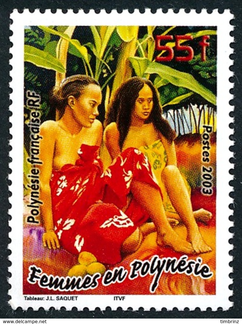 POLYNESIE 2003 - Yv. 683 **   Faciale= 0,46 EUR - Tableau Femmes En Polynésie  ..Réf.POL24180 - Ungebraucht