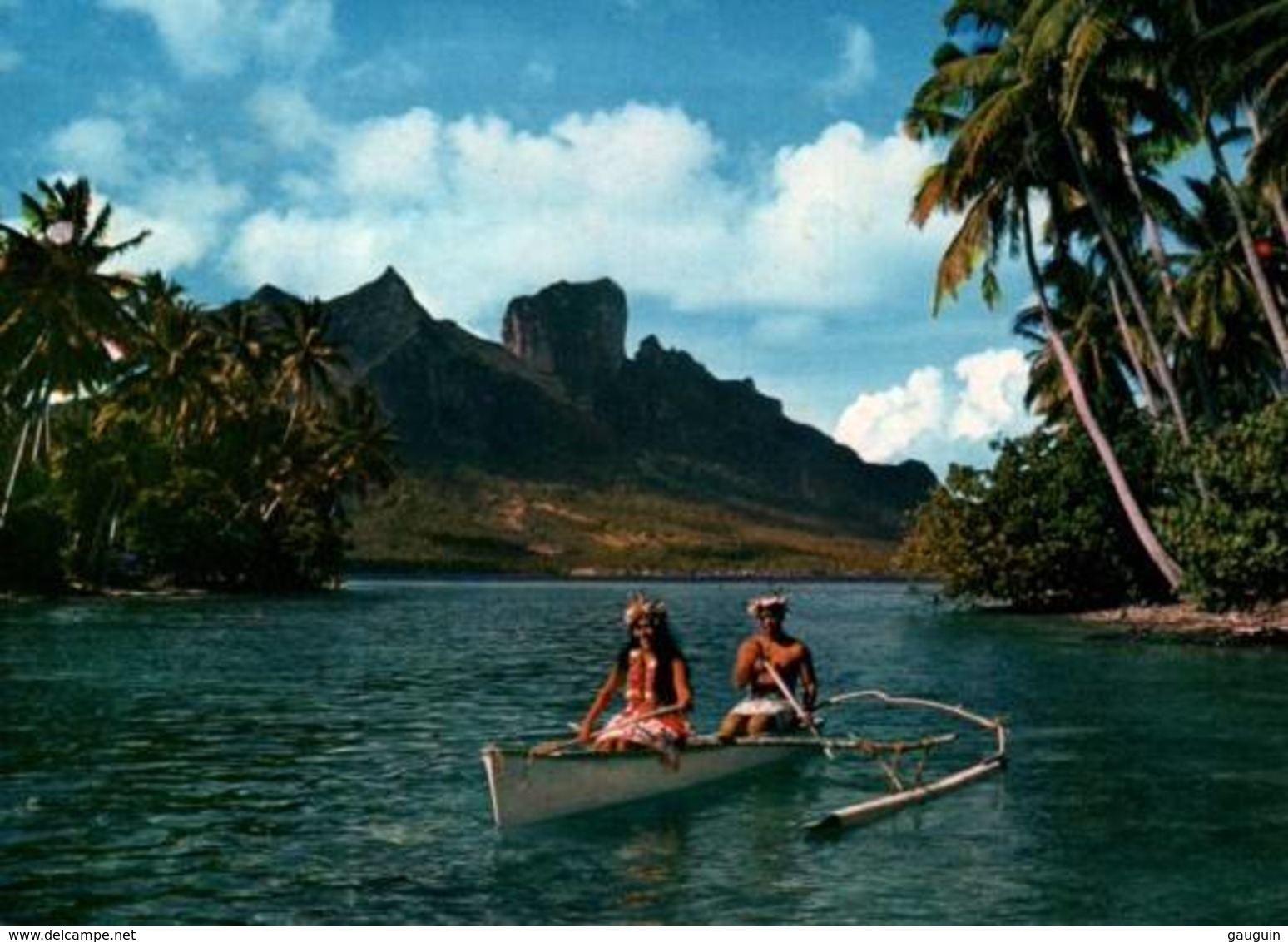 CPSM - BORA-BORA - PIROGUE SUR LE LAGON ... - Edition ... - Tahiti