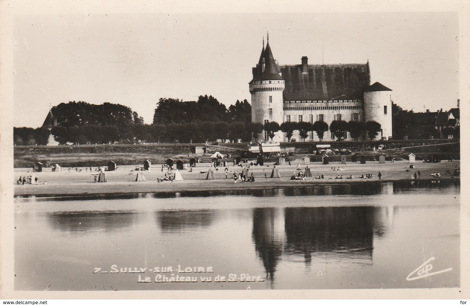 Loiret : SULLY-sur-LOIRE : Le Chateau Vu De St-père ( Photo Véritable ) - Sully Sur Loire