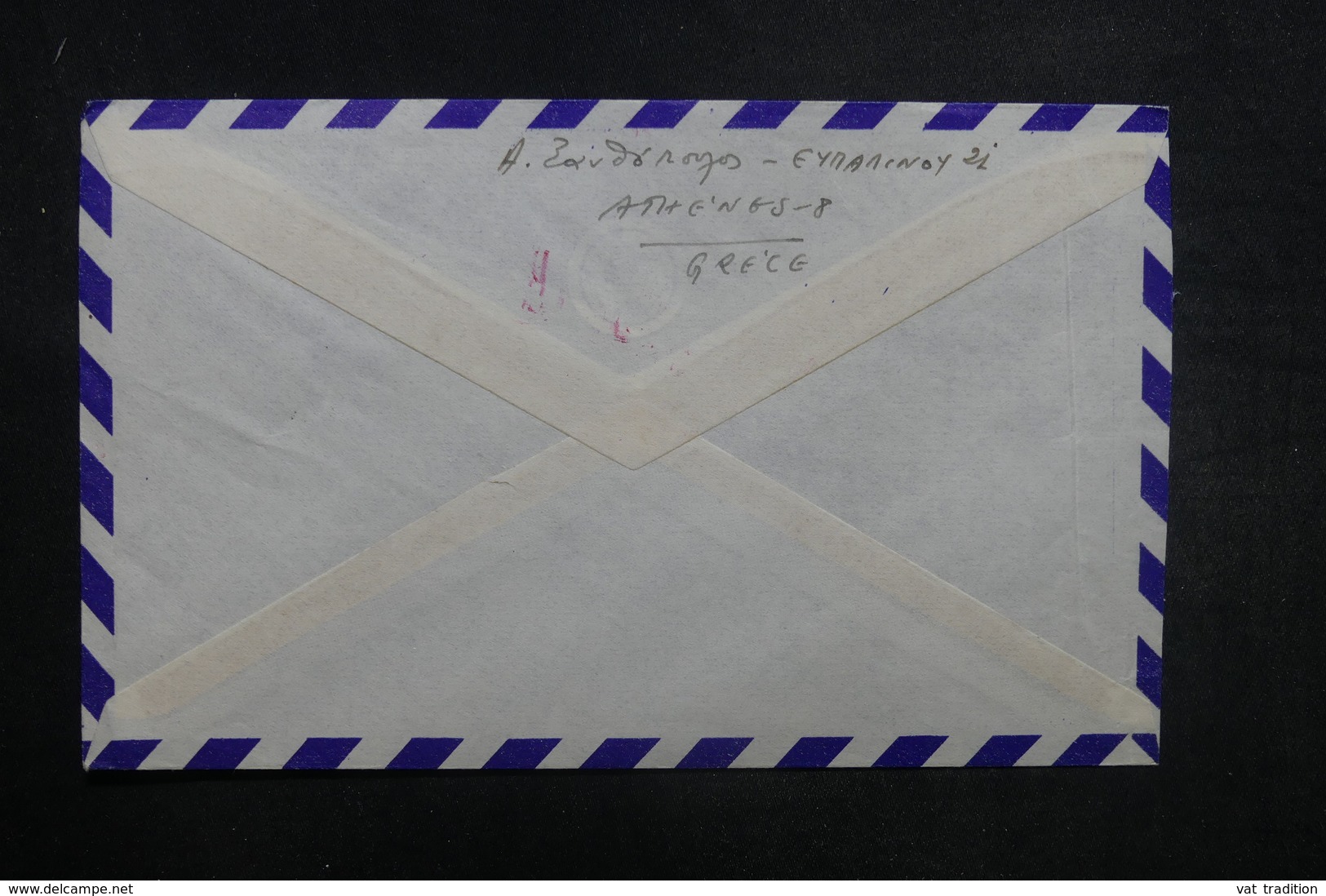 GRECE - Enveloppe 1er Vol Athènes / Prague En 1957 - L 37850 - Lettres & Documents