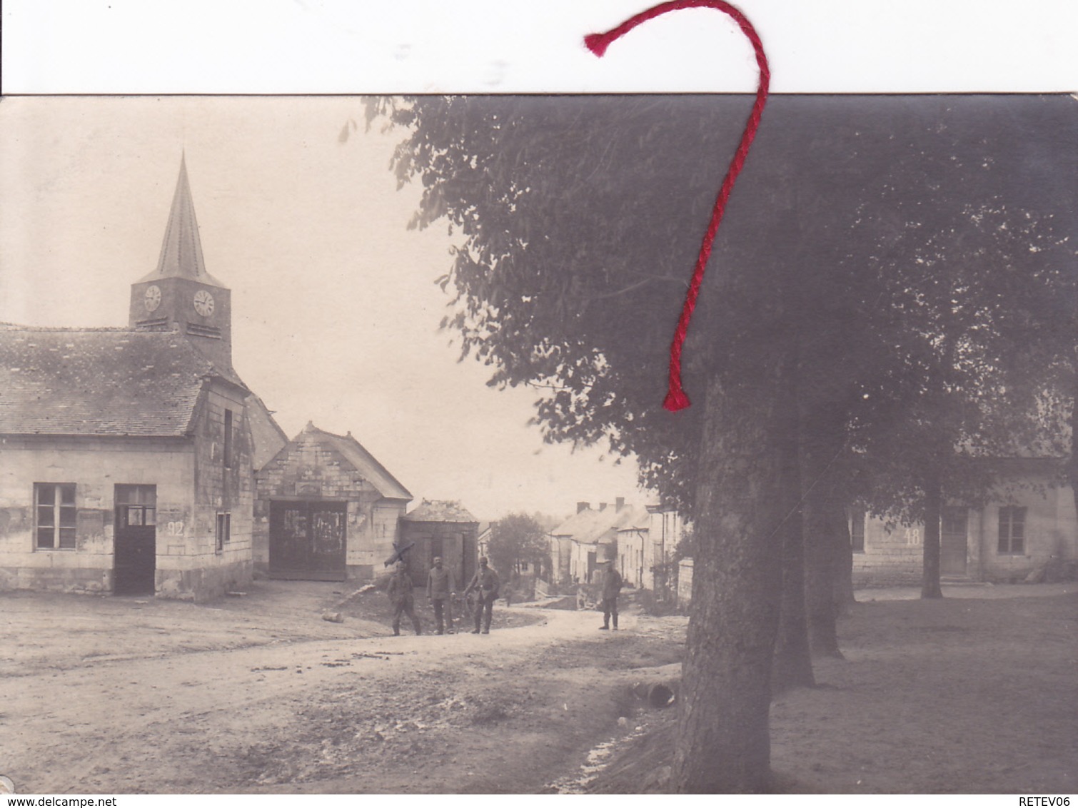 (08) - TERRON-sur-AISNE Dorfstrasse  Carte Photo Allemande - Rethel