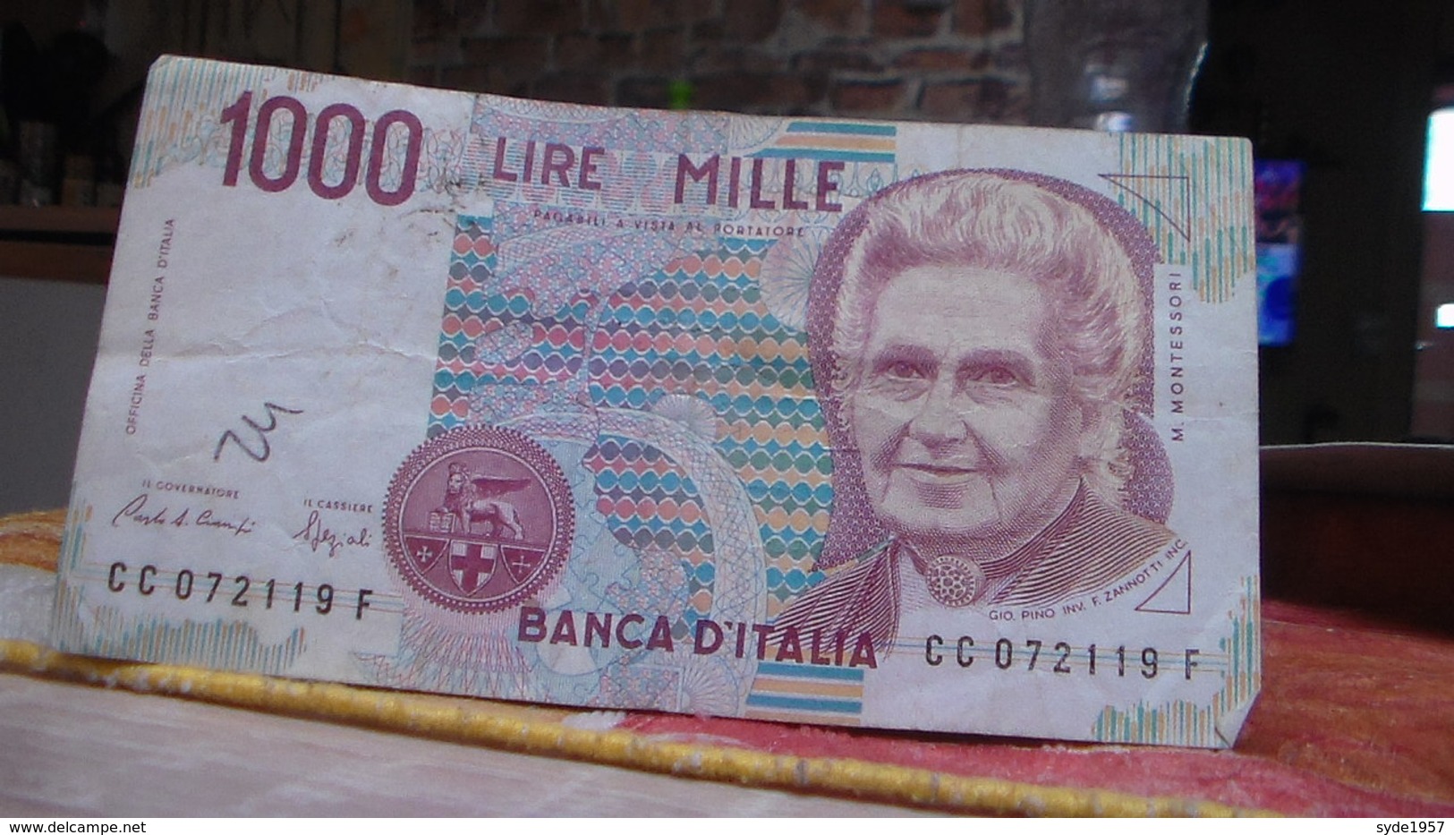 1000 Lire -1990- Montessori Numéro  CC 072119 F - 1 000 Liras